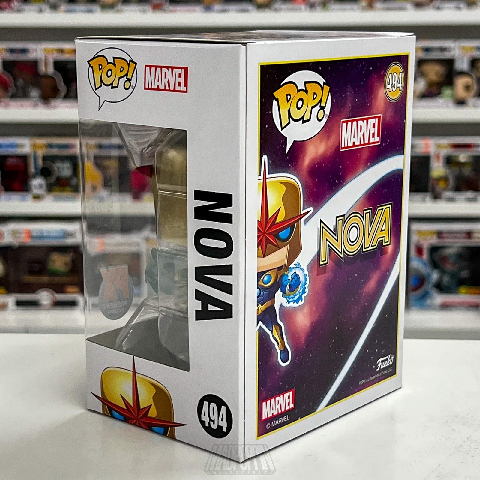 Funko Pop Marvel Nova PX Previews Exclusive #494 Vinyl Figure Bobble-Head New