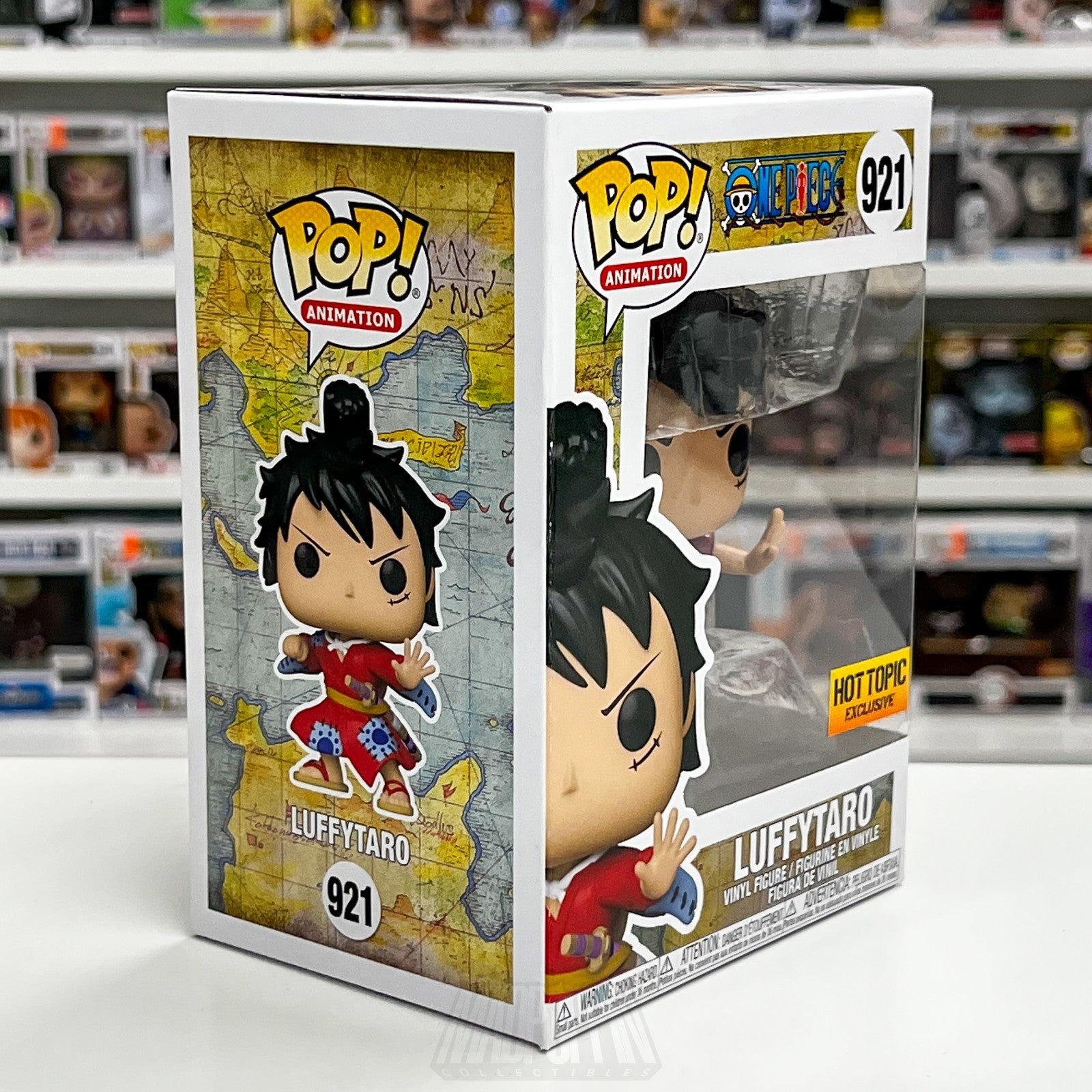 Funko Pop Anime One Piece Luffytaro Metallic Hot Topic 921 Vinyl Figure Toy5