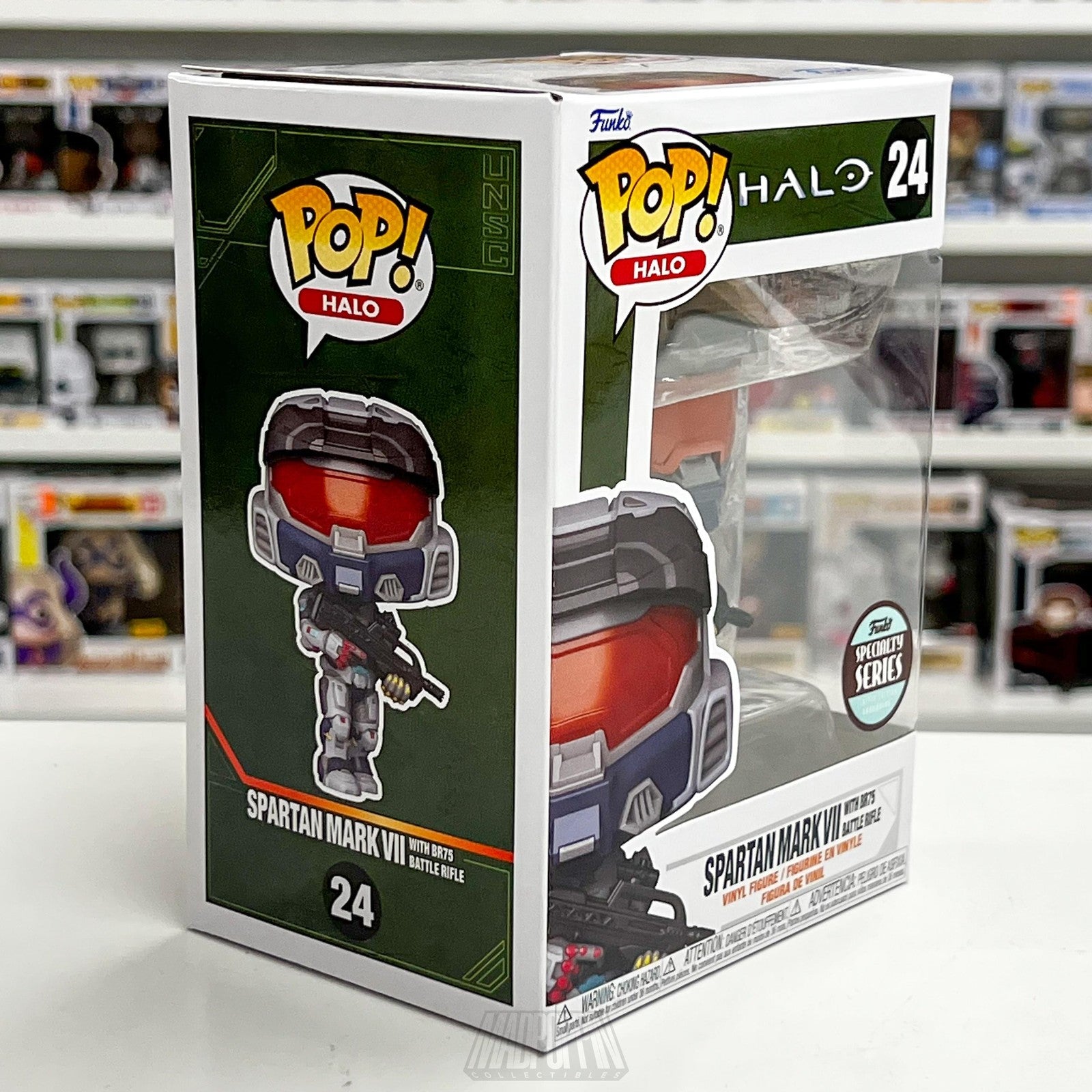 Funko Pop Halo Spartan Mark VII with BR75 Battle Rifle Specialty Series #24 New