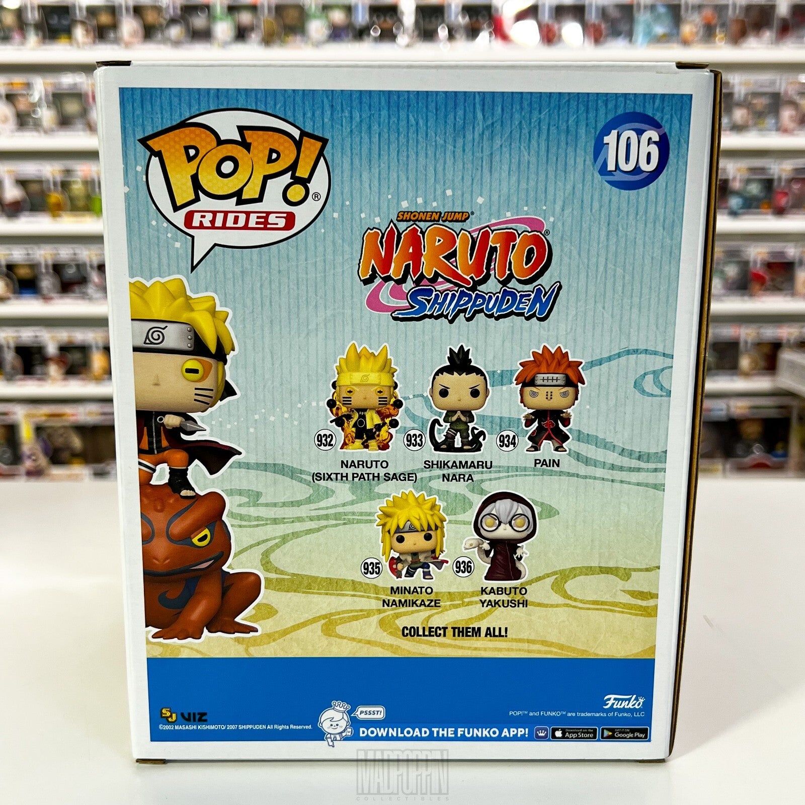 Funko Pop Rides Anime Naruto Shippuden Uzumaki on Gamakichi Hot Topic Toad 106
