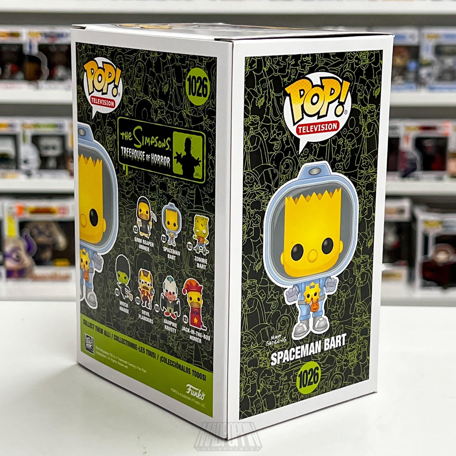 Funko Pop Spaceman Bart #1026 Simpsons Treehouse of Horror Vinyl Figure New 2020