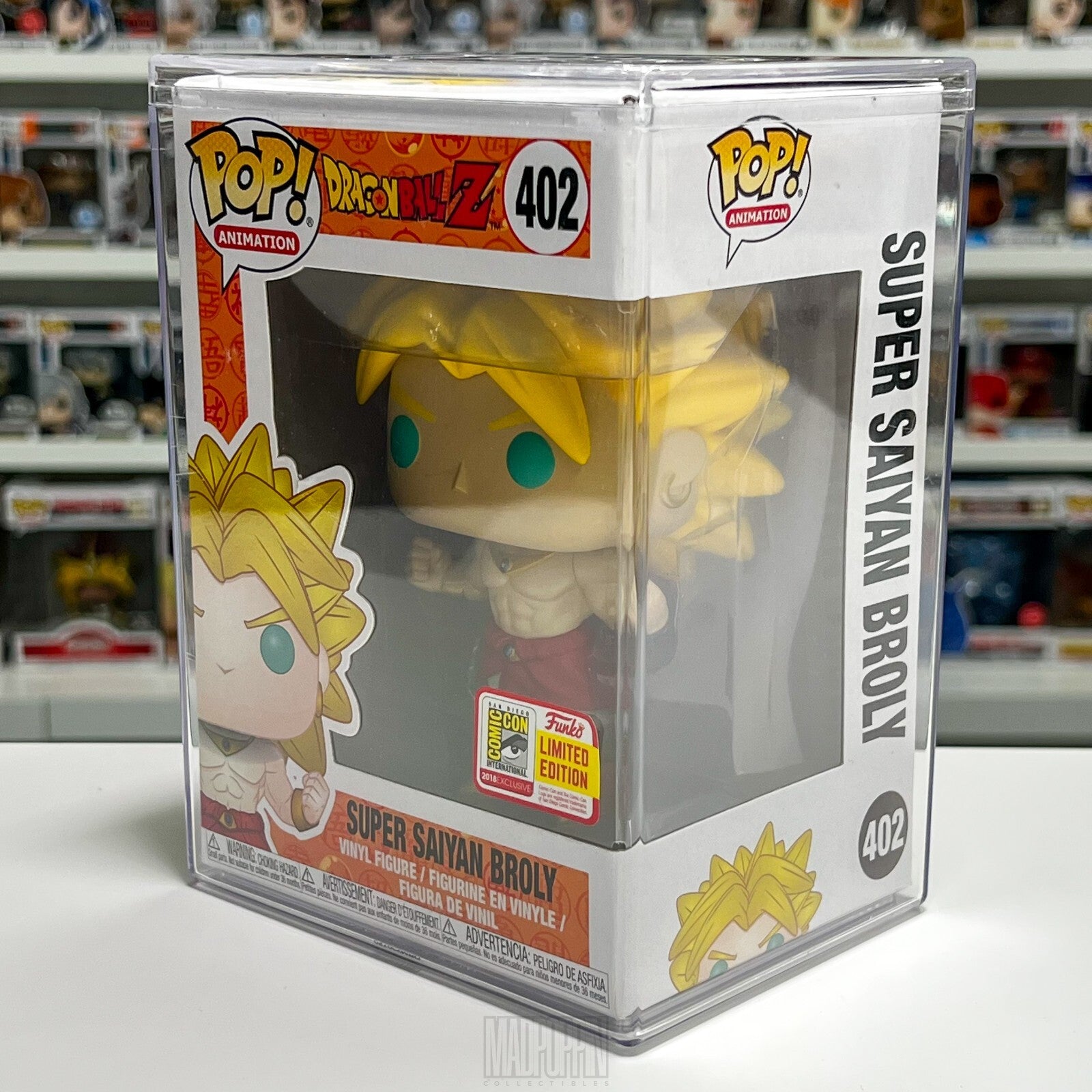 Funko Pop Anime Dragon Ball Z Super Saiyan Broly SDCC 2018 Official Sticker 402