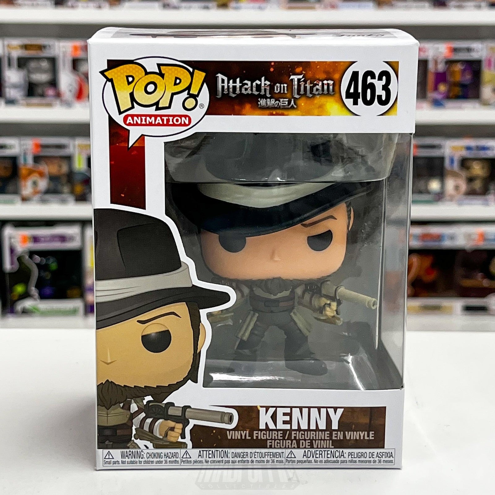 Funko Pop Anime Attack On Titan Kenny 463 Vinyl Figure Animation Collectible AOT0