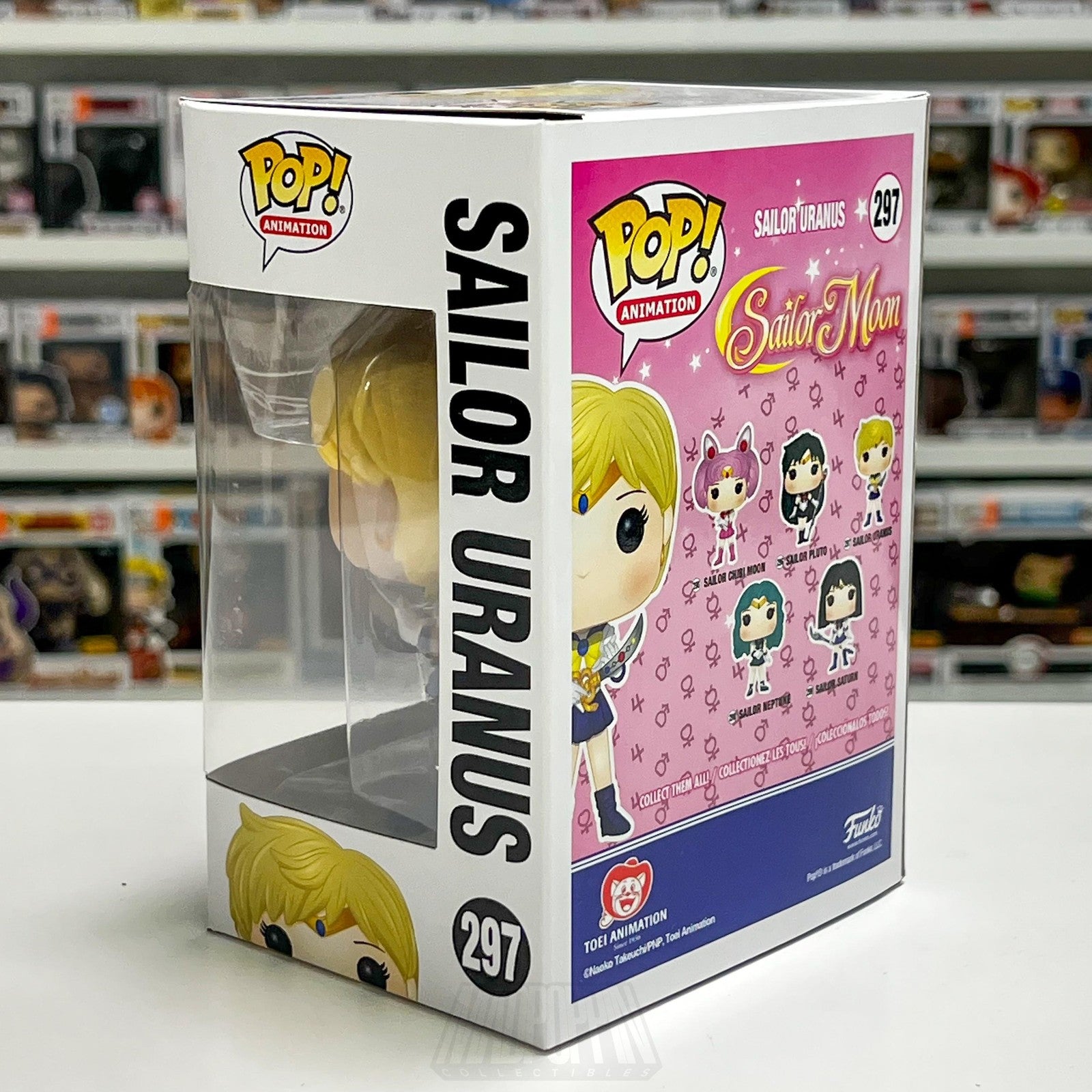 Funko Pop Animation Sailor Moon Sailor Uranus 297 Vinyl Figure Boxed Toy Anime