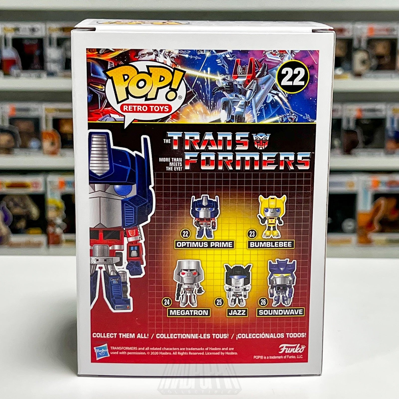 Funko Pop Retro Toys Transformers Optimus Prime 22 Amazon Autobot Animation MIB