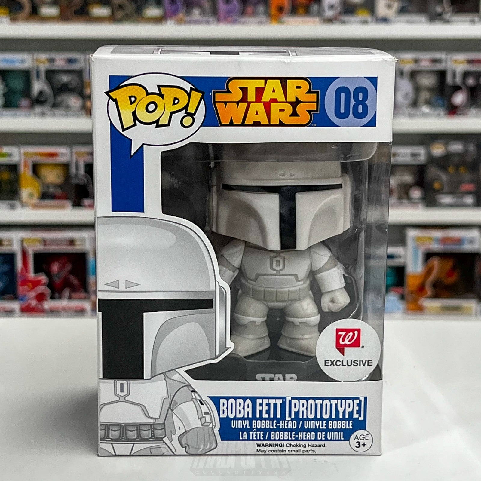 Funko Pop Star Wars Boba Fett Prototype Walgreens 08 Bounty Hunter Vinyl Figure0