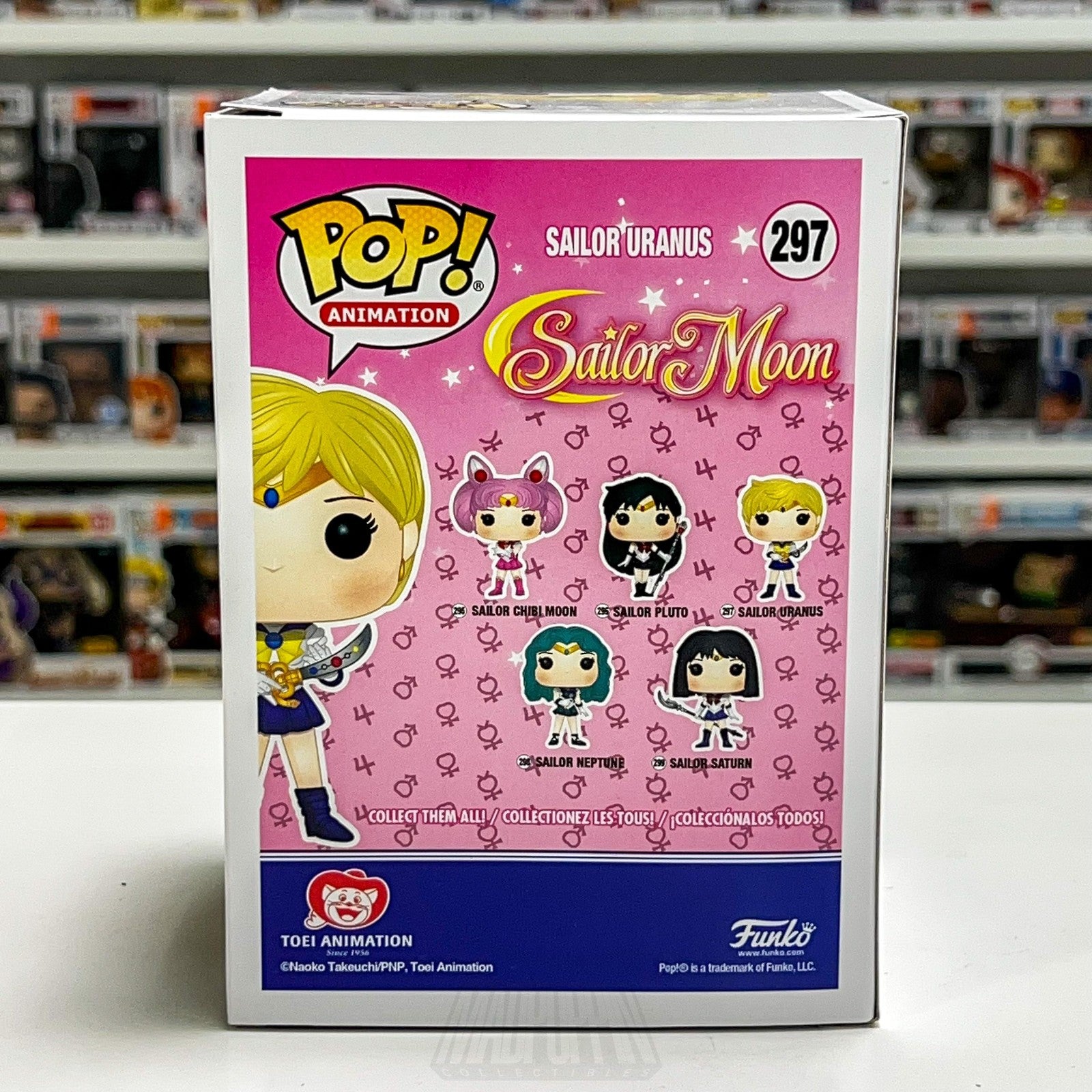 Funko Pop Animation Sailor Moon Sailor Uranus 297 Vinyl Figure Boxed Toy Anime