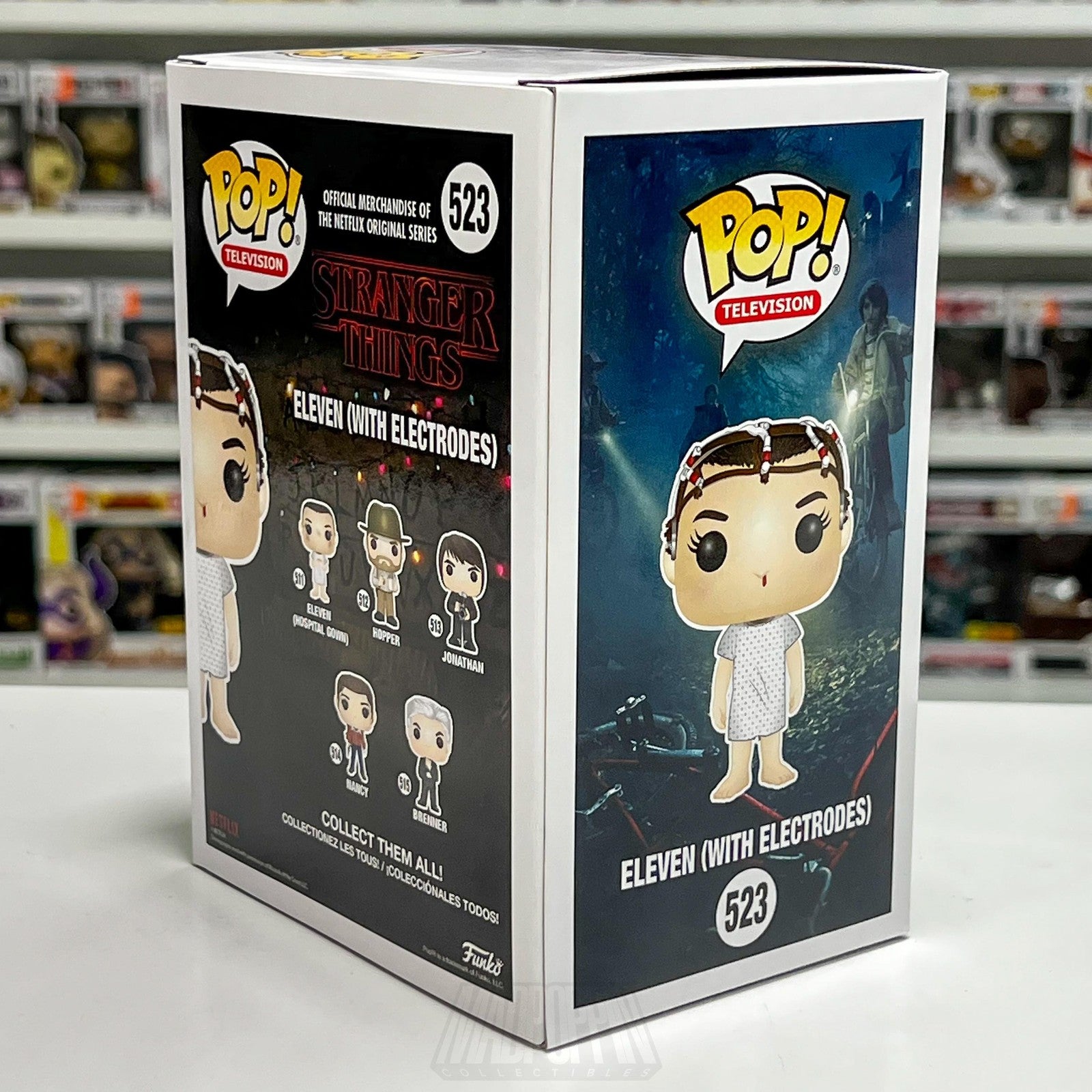 Funko Pop TV Stranger Things Eleven Electrodes 523 NYCC Fall Con Horror Netflix