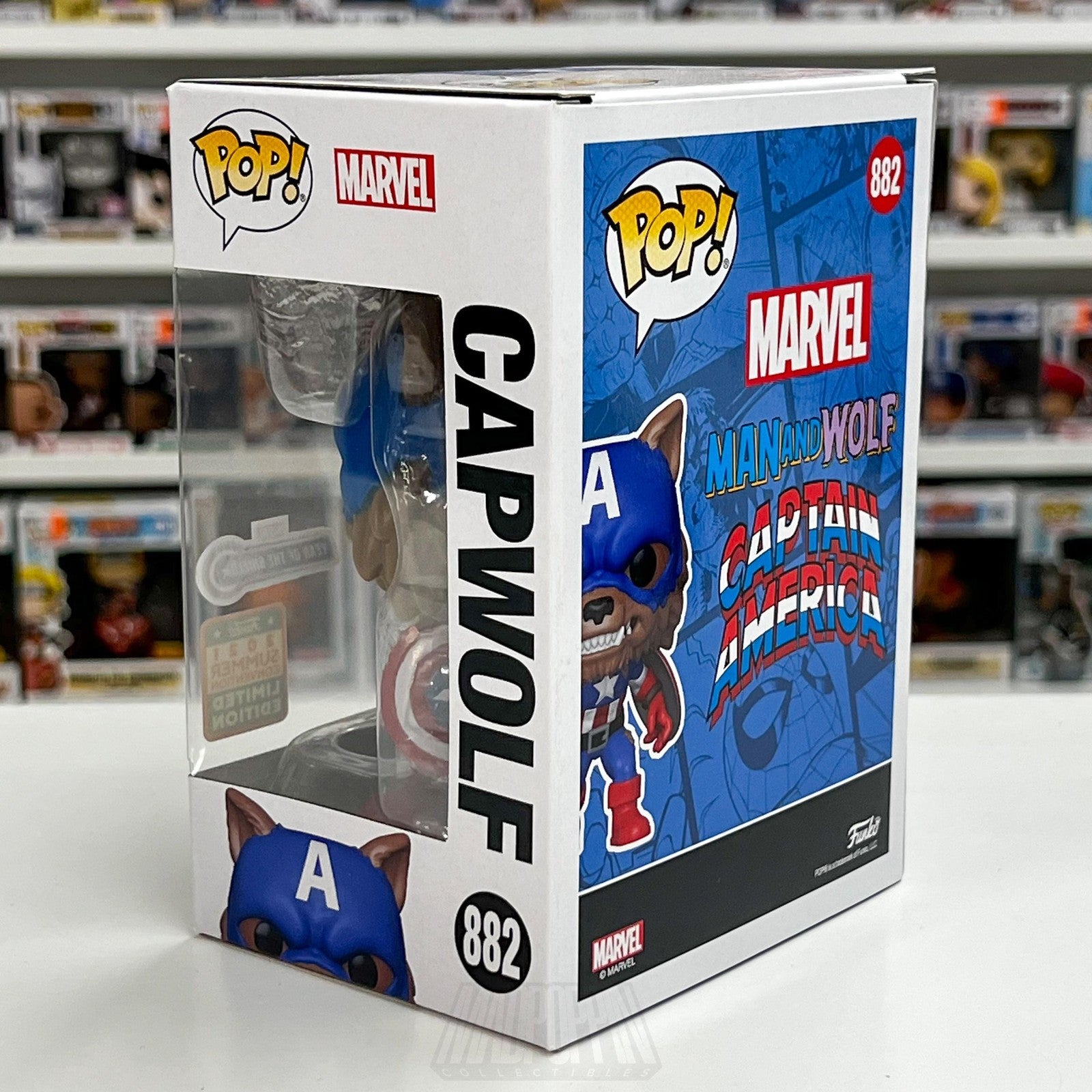 Funko Pop Marvel Capwolf #882 Year of the Shield Convention Limited Captain Toy