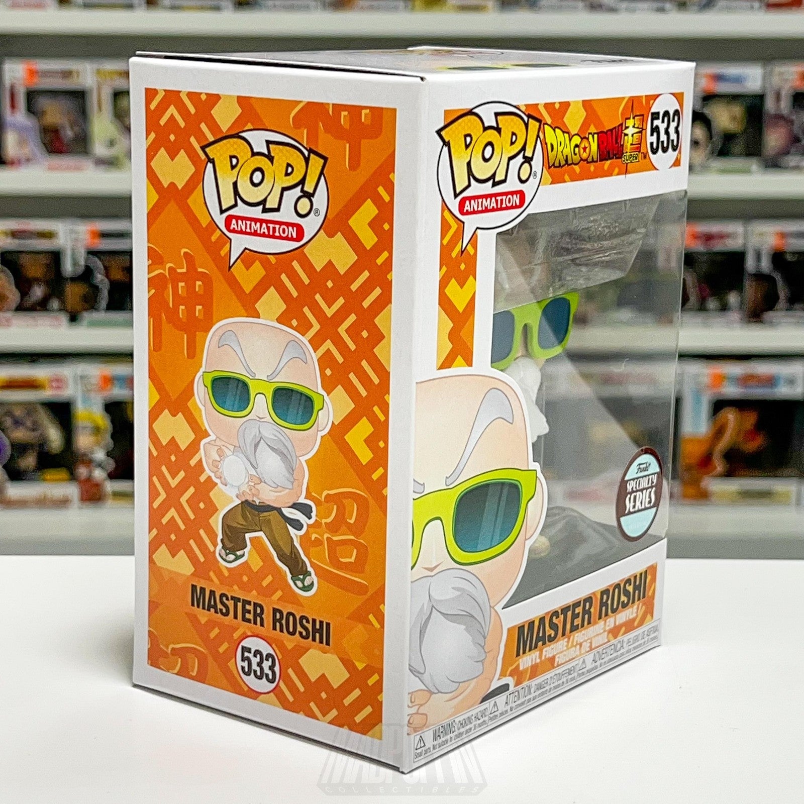 Funko Pop Dragon Ball Super Master Roshi 533 Specialty Series Vinyl Figure Anime
