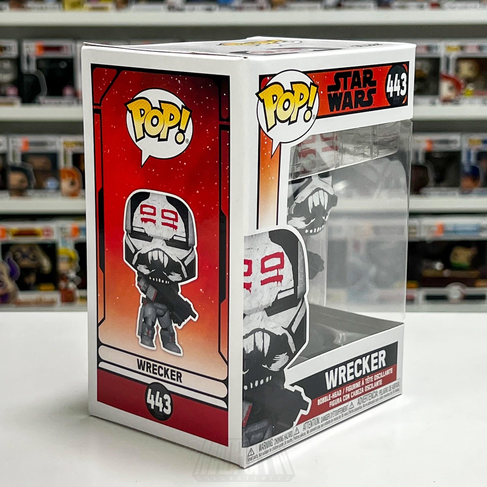 Funko Pop Star Wars The Bad Batch Wrecker 443 BobbleHead Figure Clone Troopers