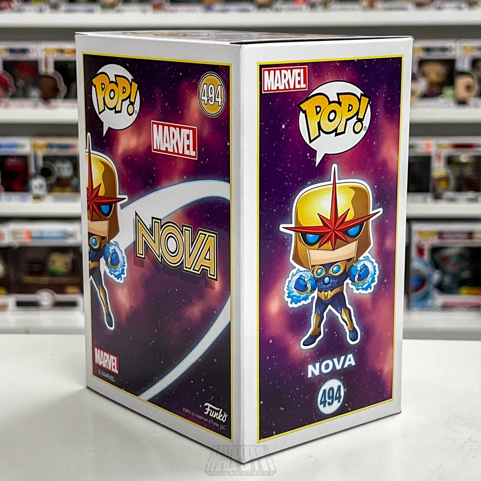 Funko Pop Marvel Nova PX Previews Exclusive #494 Vinyl Figure Bobble-Head New