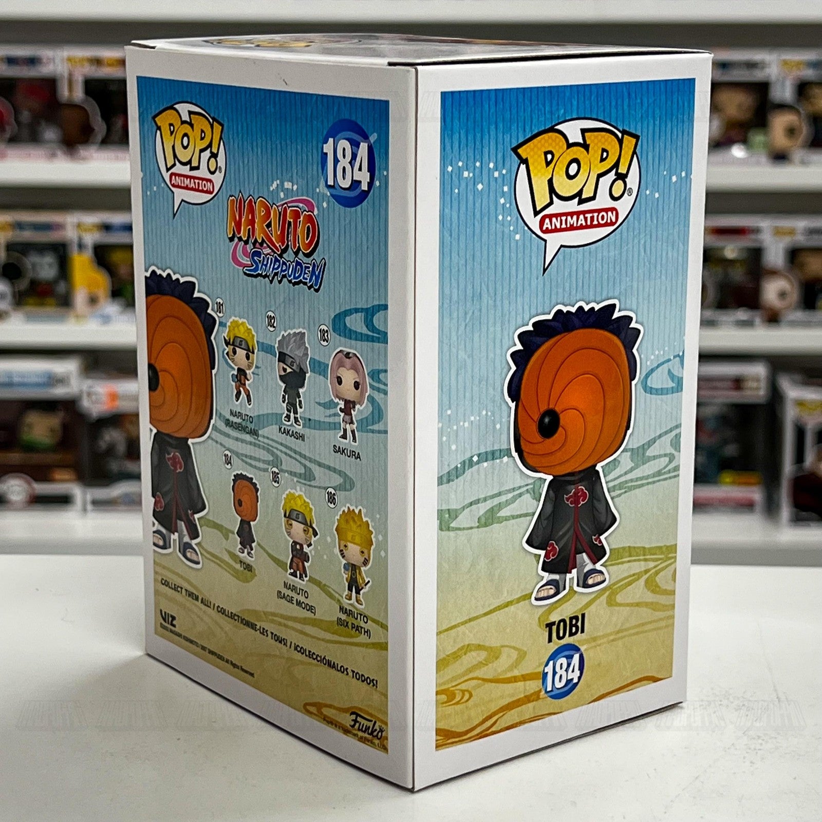 Funko Pop! Animation Naruto Shippuden Tobi #184 Vinyl Figure with Box Anime