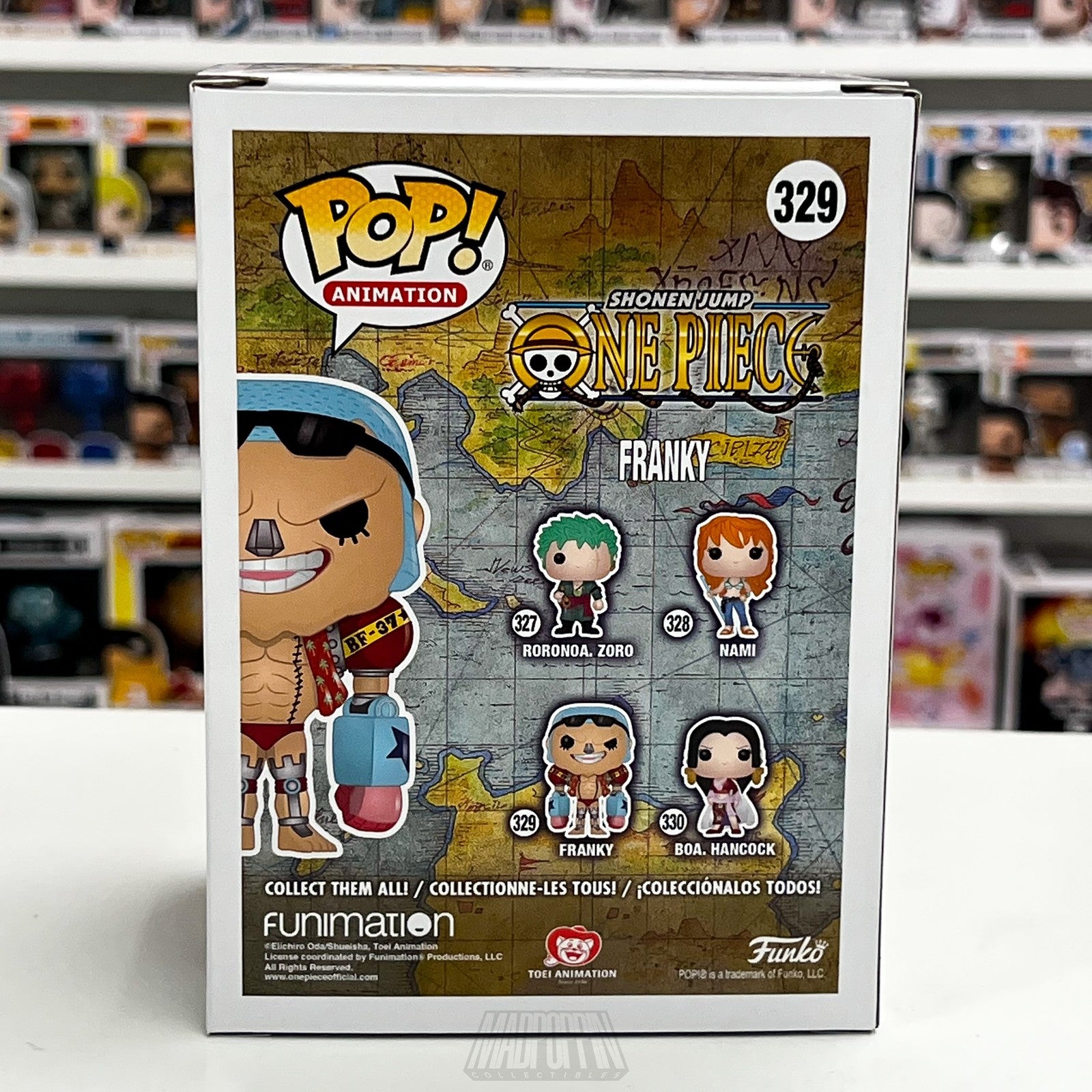Funko Pop One Piece Franky #329 Silver Nose Animation Vinyl Figure Anime Manga