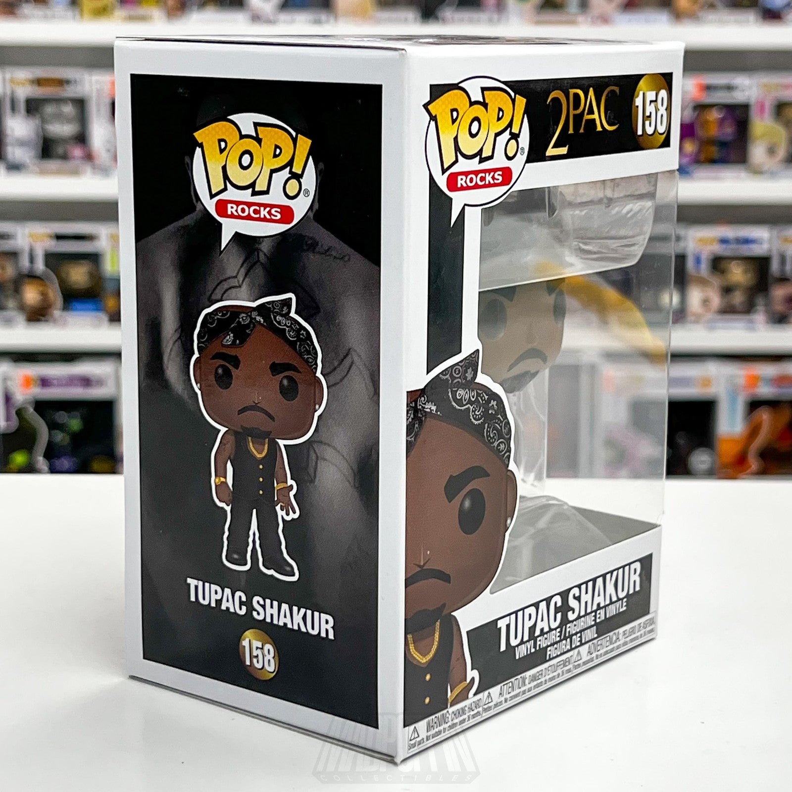 Funko Pop! Rocks 2Pac Tupac Shakur #158 Vinyl Figure 2019 Boxed Collectible5