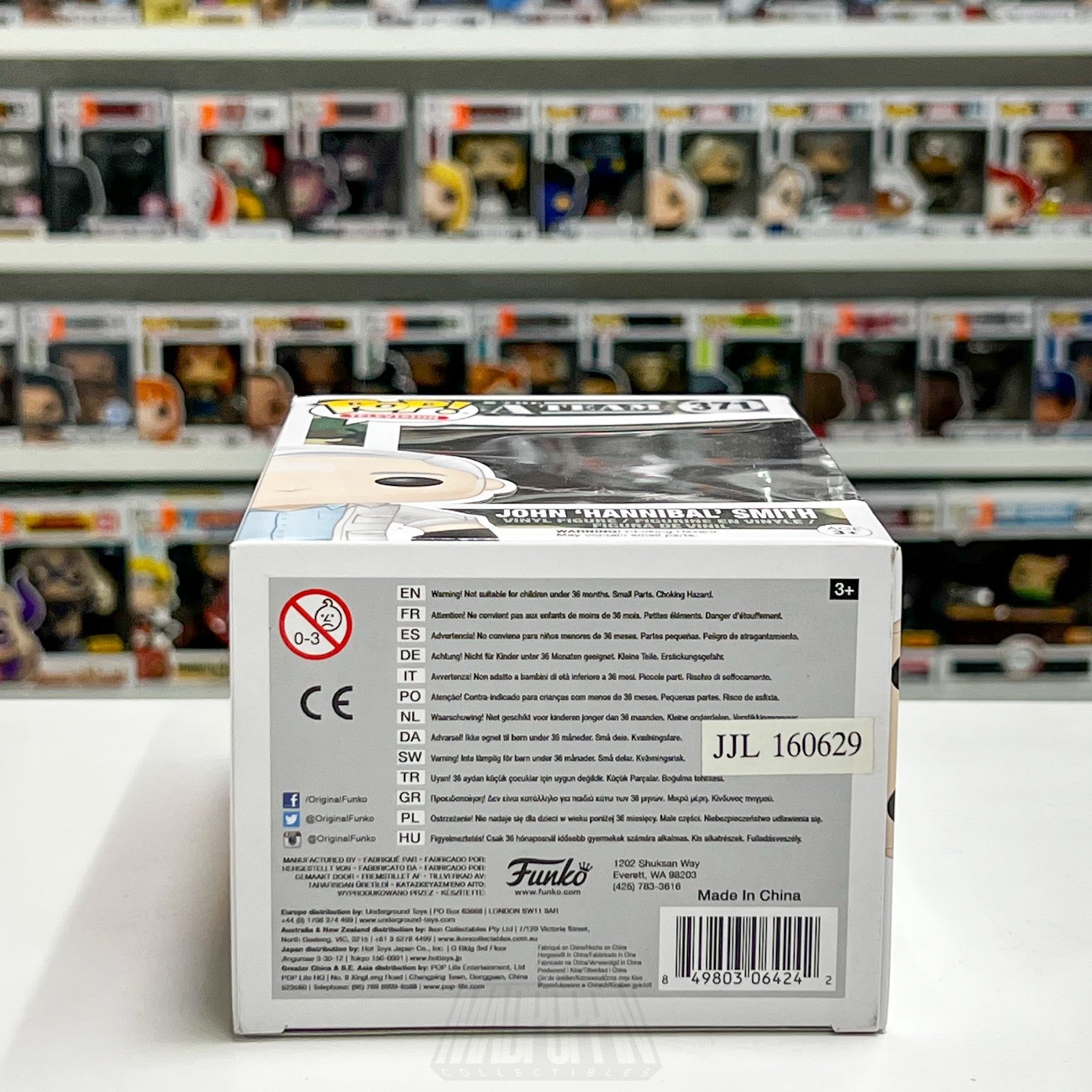 Funko Pop The A-Team John 'Hannibal' Smith 371 Vinyl Figure TV Collectible New