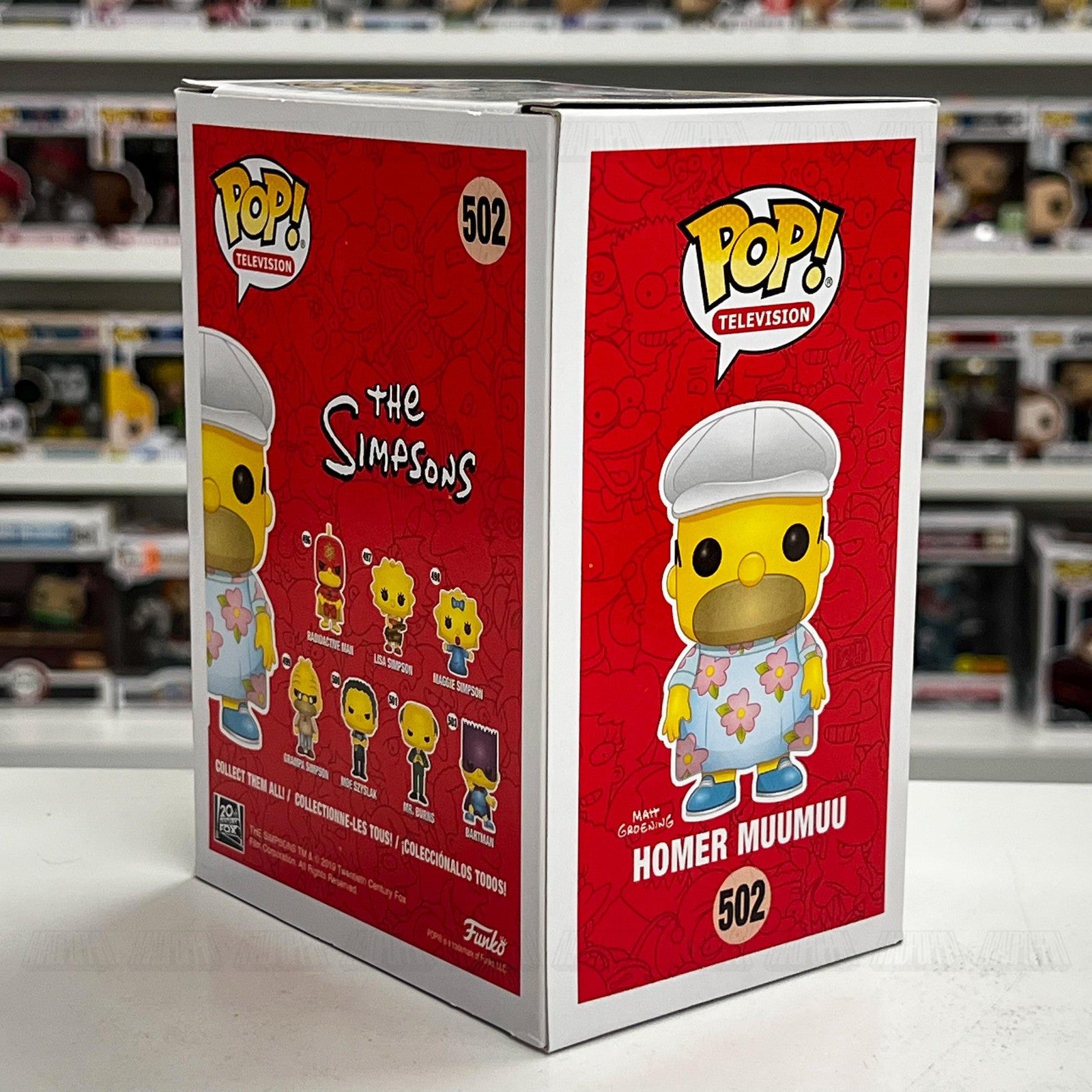 Funko Pop The Simpsons Homer Muumuu 502 Vinyl Figure Hot Topic Exclusive New Box