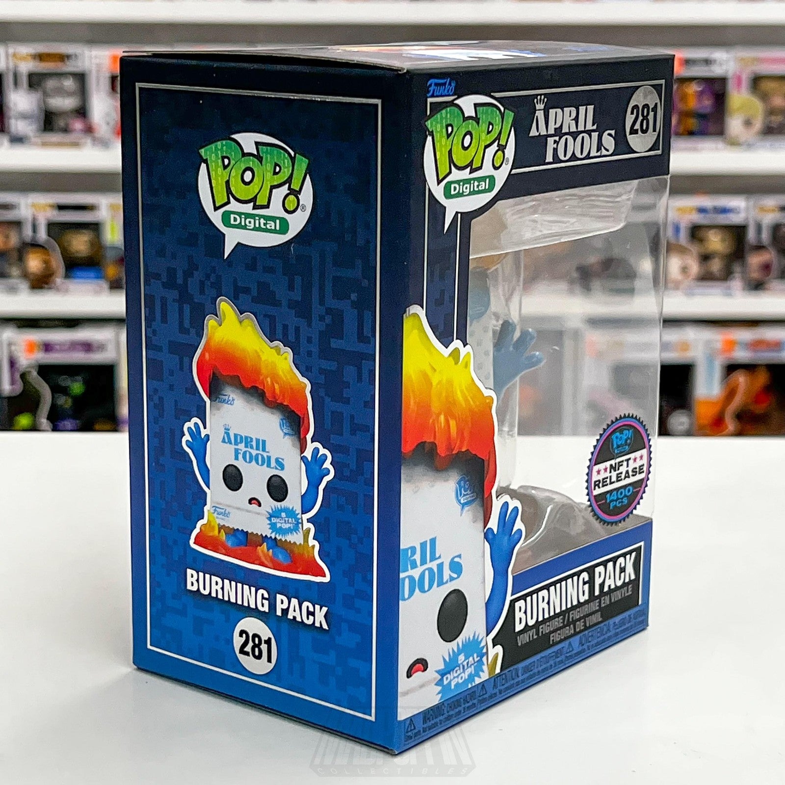 Funko Pop Digital Release April Fools Burning Pack 281 Vinyl Figure 1400 PCS NIB5