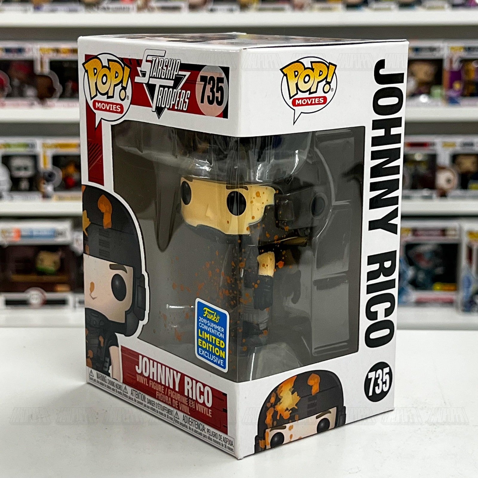 Funko Pop Starship Troopers Johnny Rico #735 2019 Summer Convention Exclusive