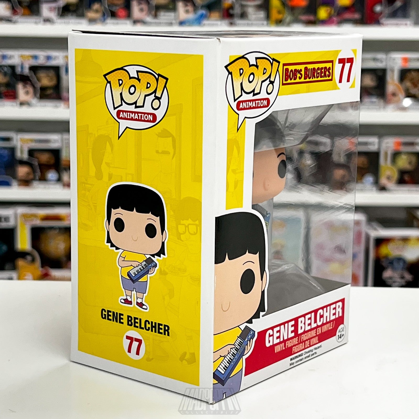 Funko Pop Bobs Burgers Gene Belcher Vinyl Figure 77 Keytar Animation Collectible