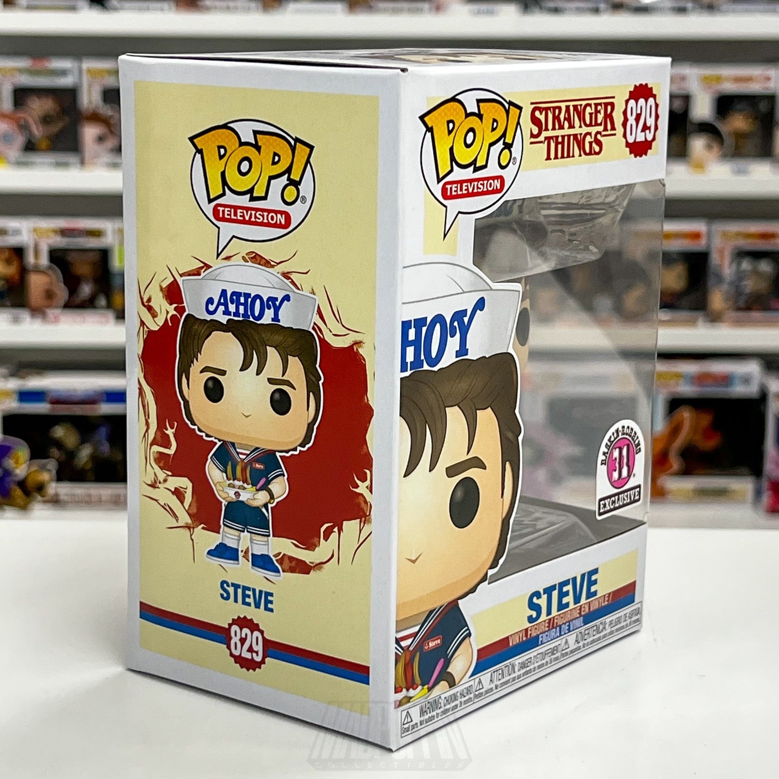 Funko Pop Television Stranger Things Steve w/Sundae Baskin-Robbins 829 Figure5