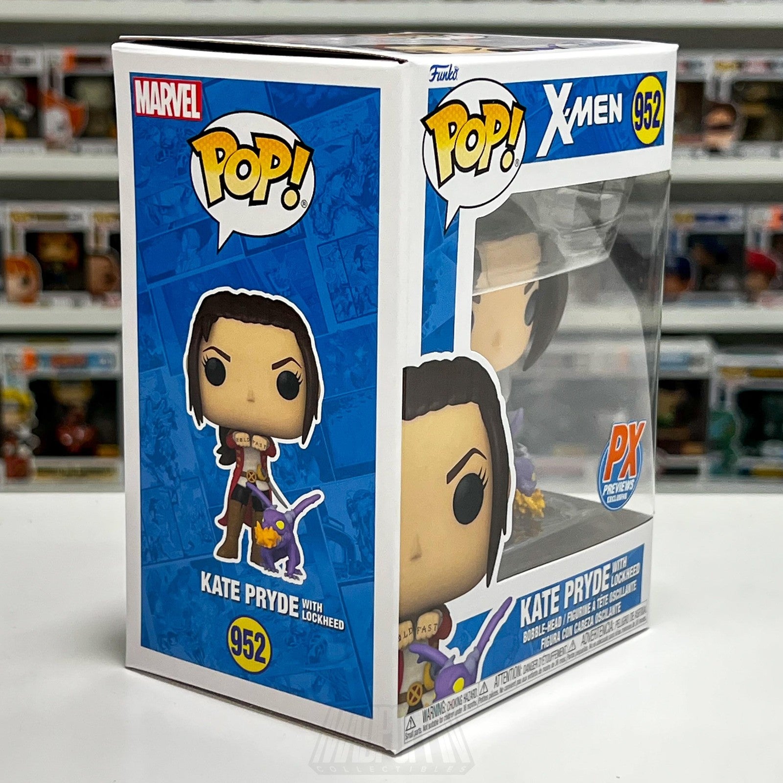 Funko Pop Marvel X-Men 952 Kate Pryde Lockheed PX Previews Exclusive NIB Toy
