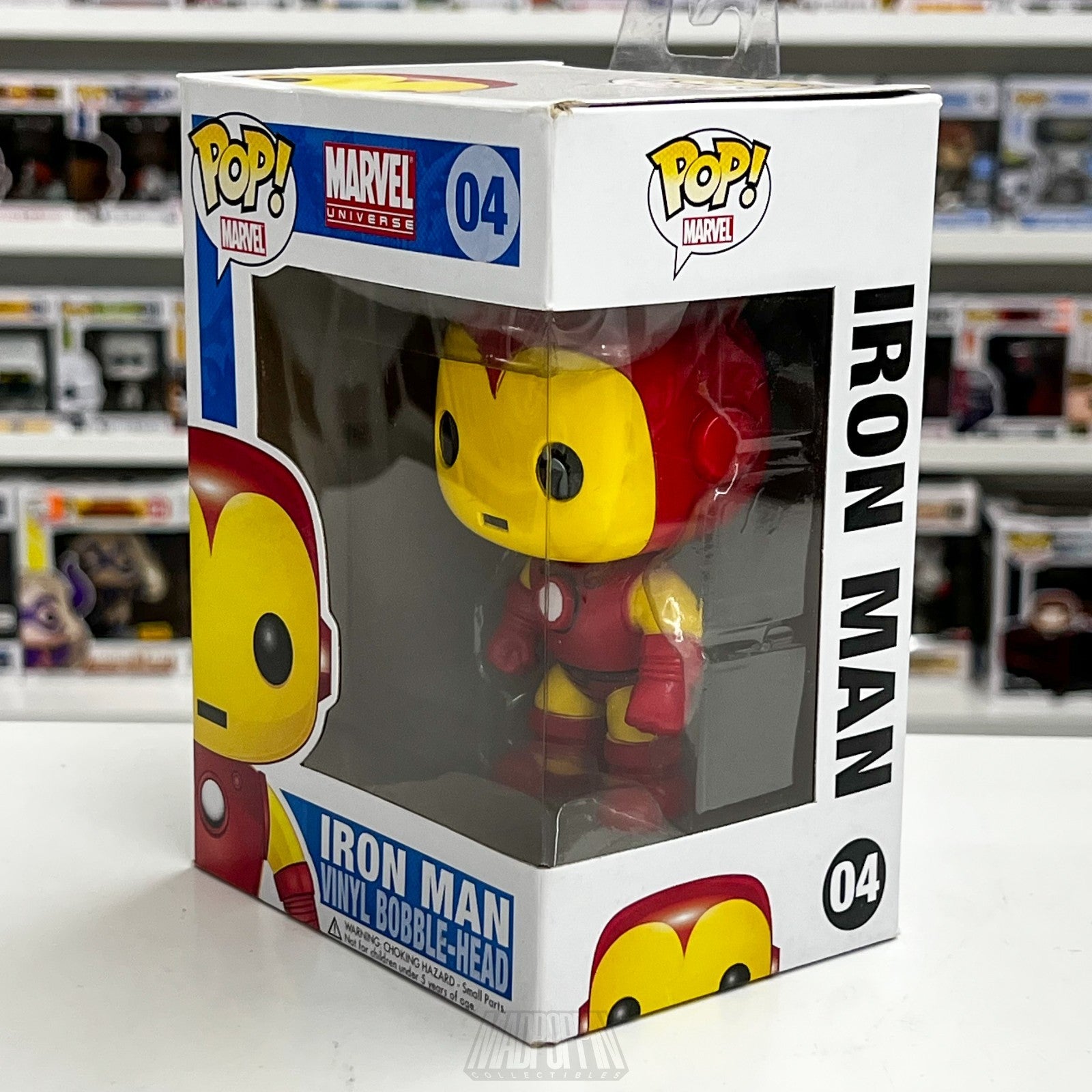 Funko Pop Marvel Universe Iron Man Vinyl Bobblehead 04 Original Hang Tag 2011