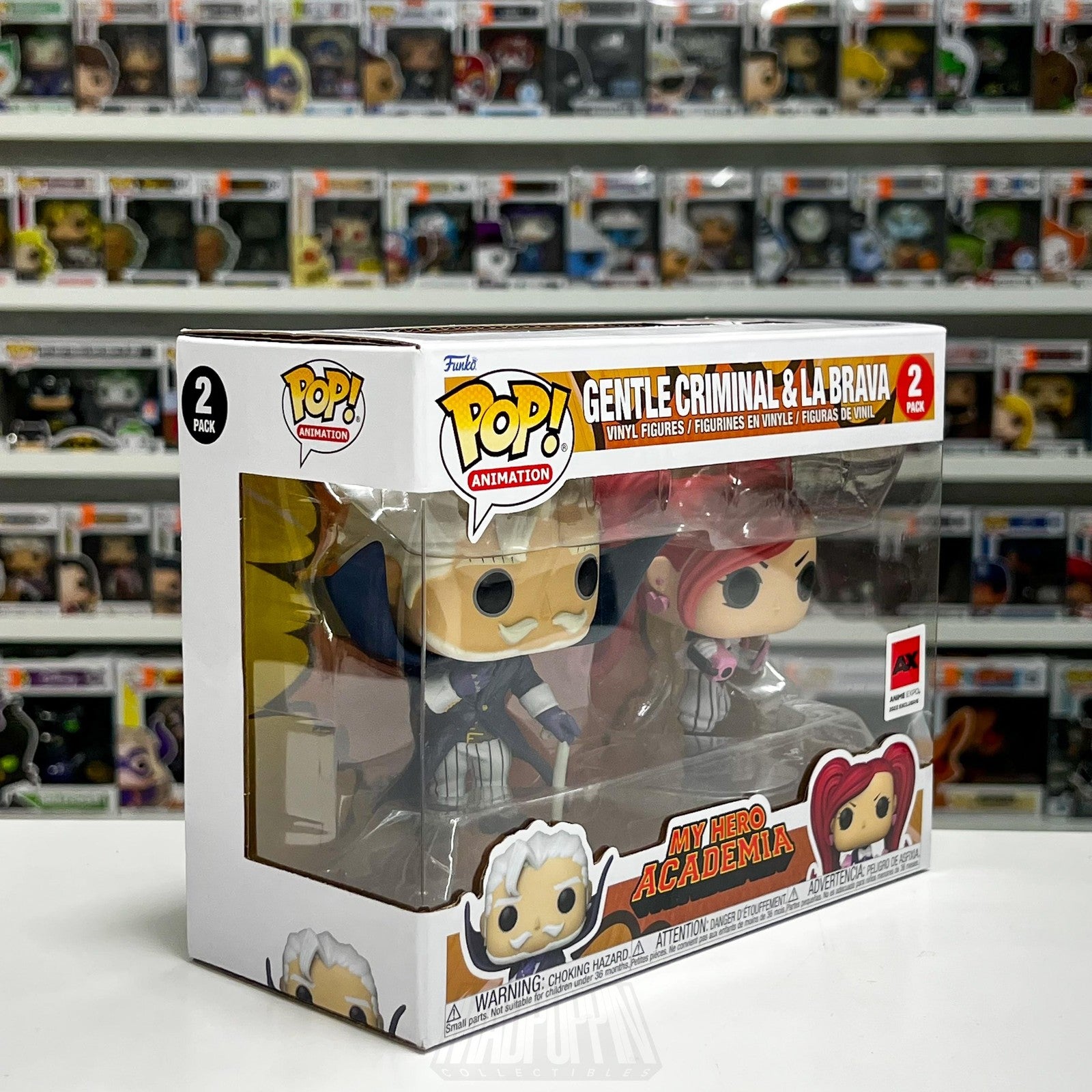 Funko Pop Anime Expo My Hero Academia Gentle Criminal & La Brava 2 Pack 2022 Toy
