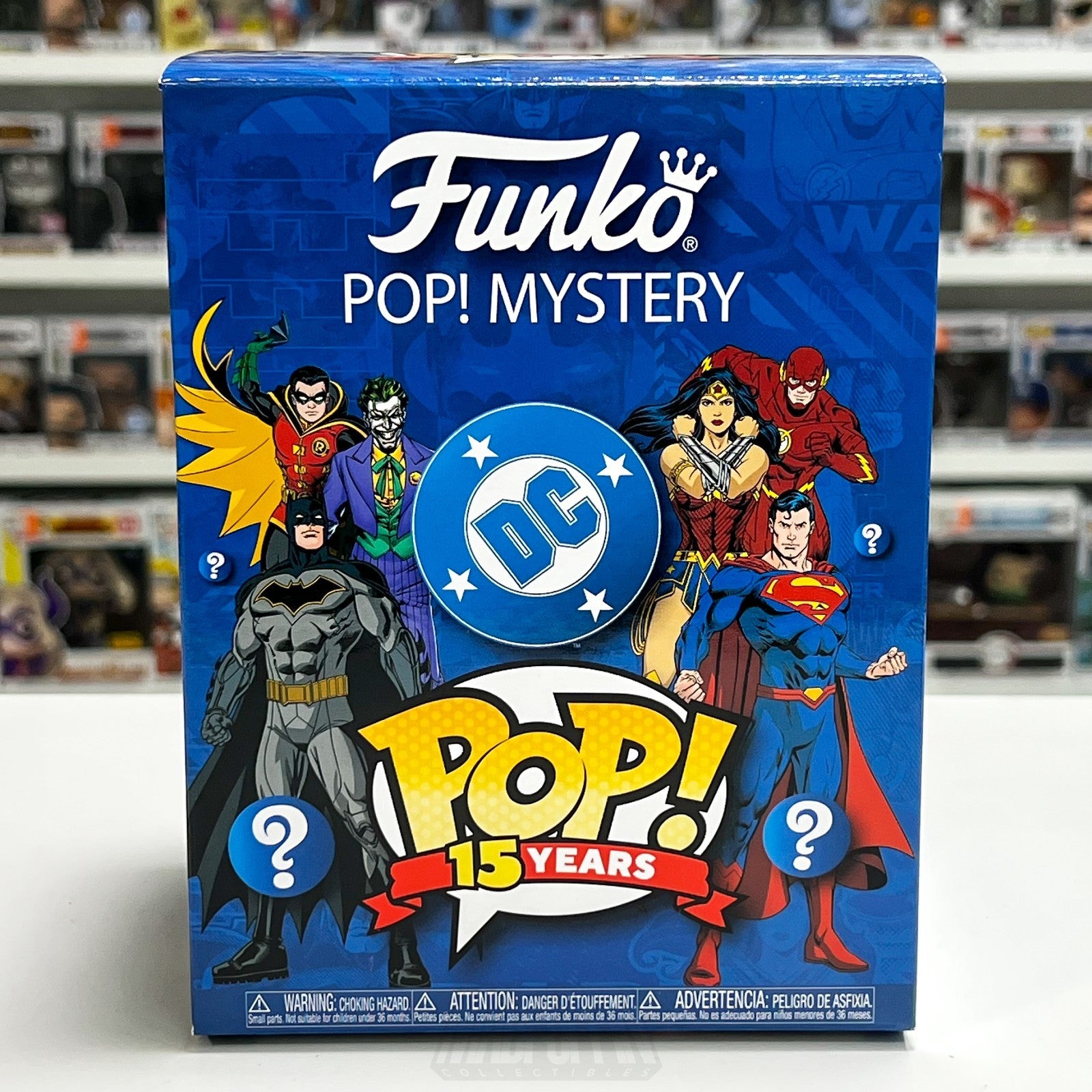 Funko Pop DC Heroes Batman Metallic 01 Mystery Blind Box Con Sticker 2000 PCS