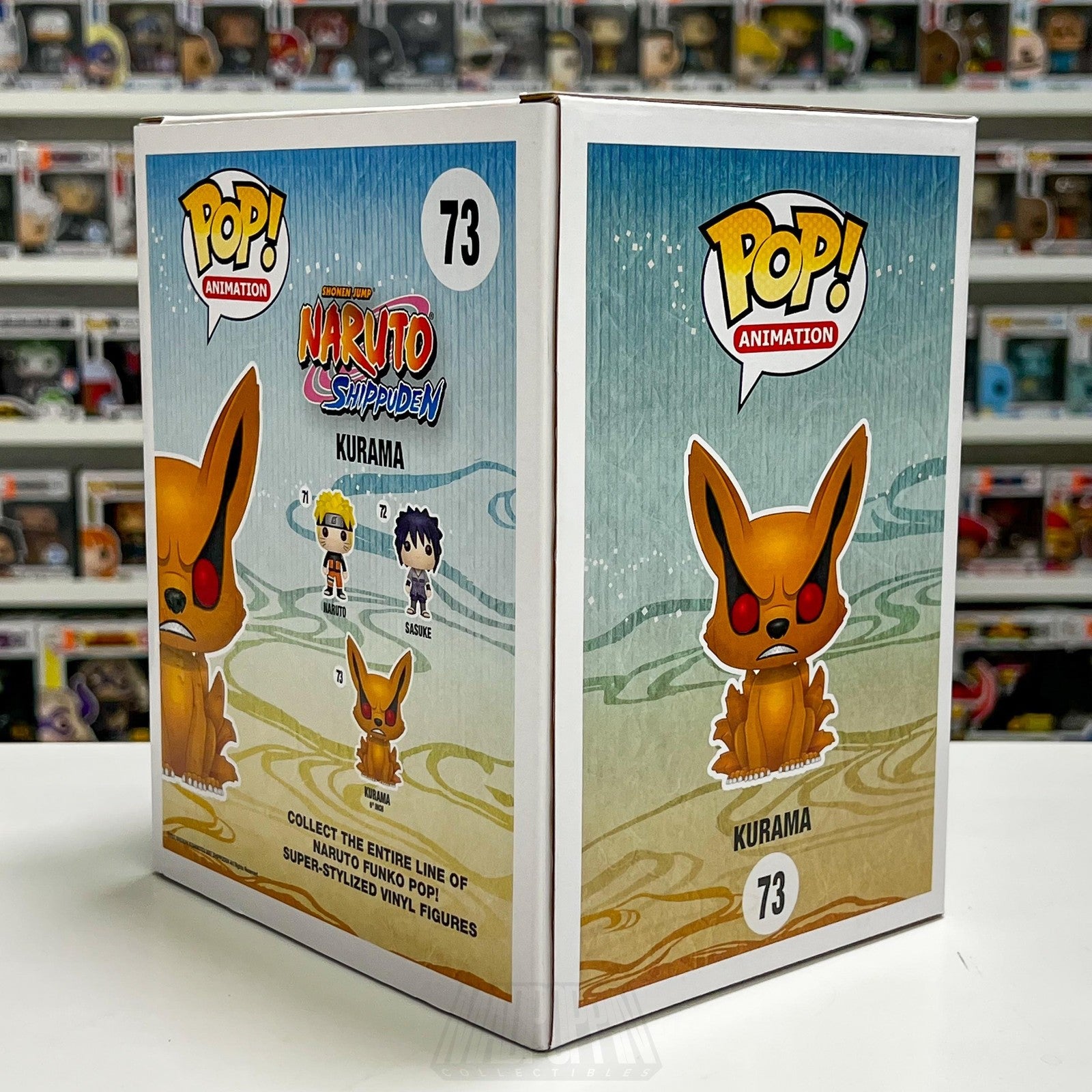 Funko Pop Naruto Shippuden Kurama 73 Hot Topic Pre Release Anime w/ Protector