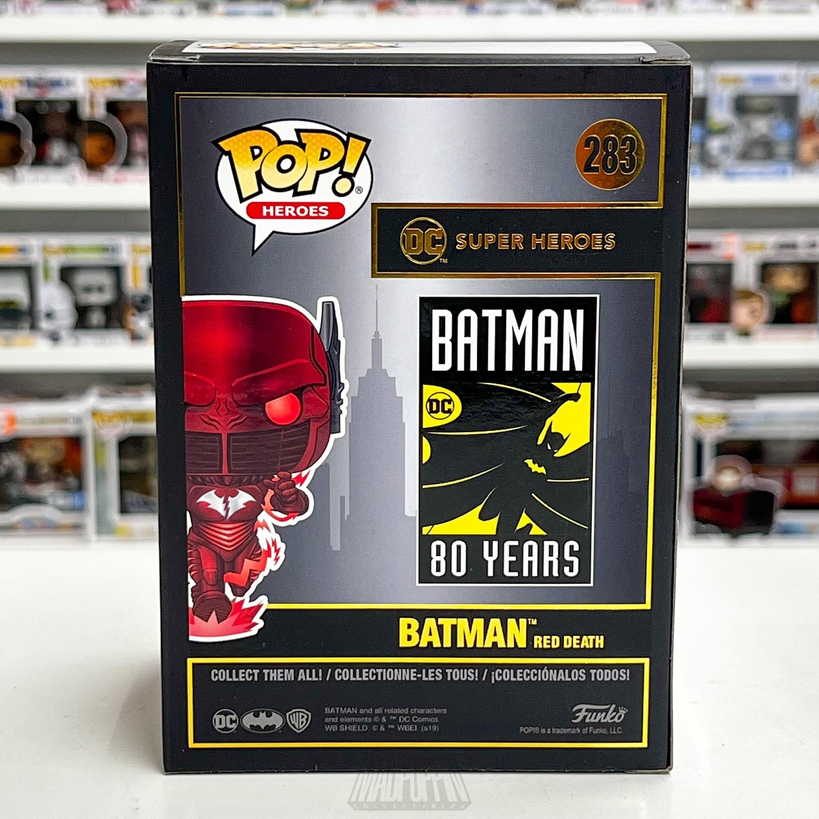 Funko Pop DC Heroes 80 Years Batman Red Death 283 PX Previews Exclusive Figure