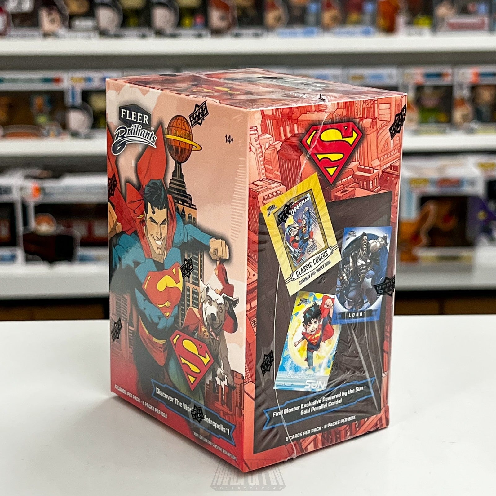 Fleer Brilliants Superman DC Red Blaster Box Parallel Target Cards Upper Deck