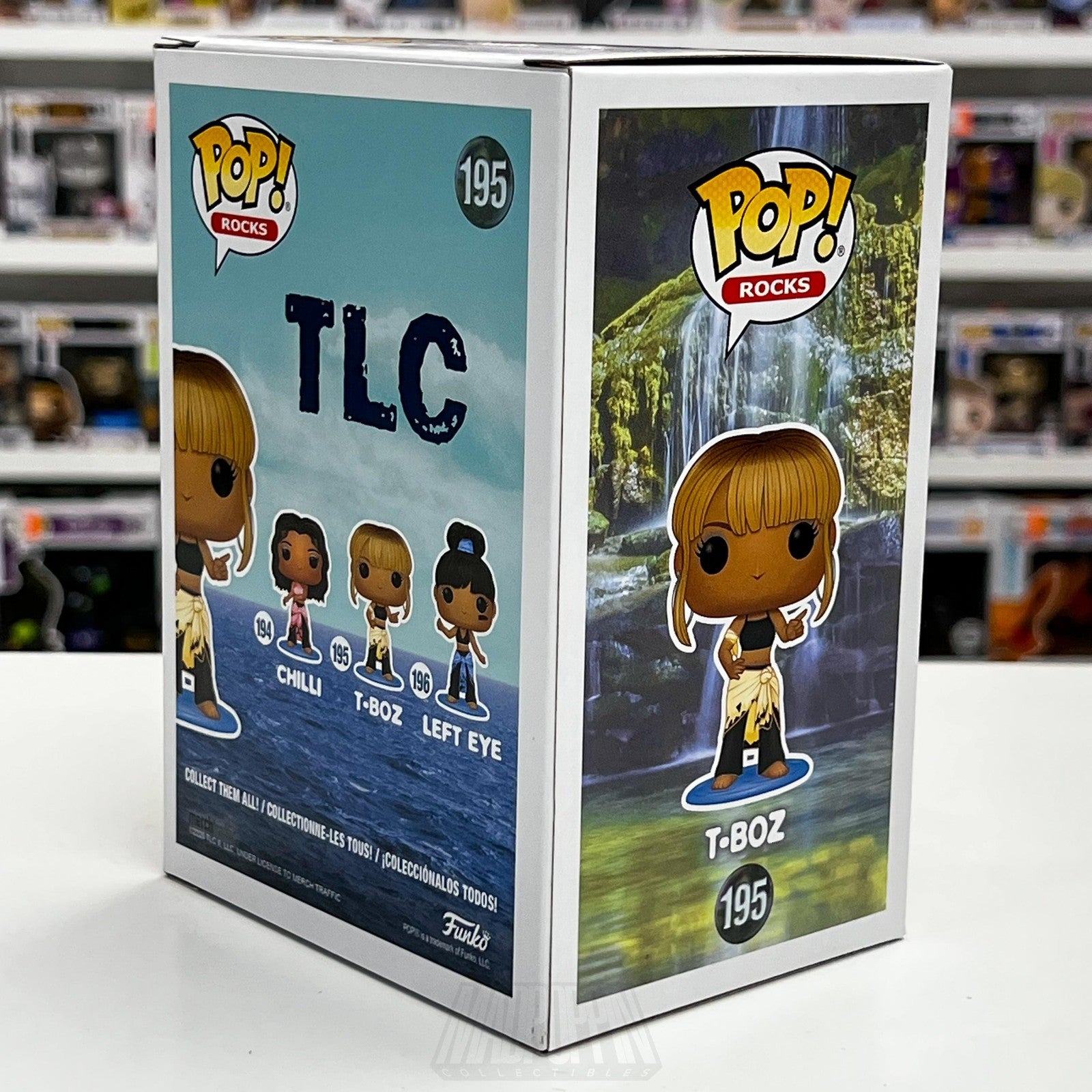 Funko Pop Rocks TLC T-Boz 195 Waterfalls Video Vinyl Figure 90s R&B Atlanta NIB4