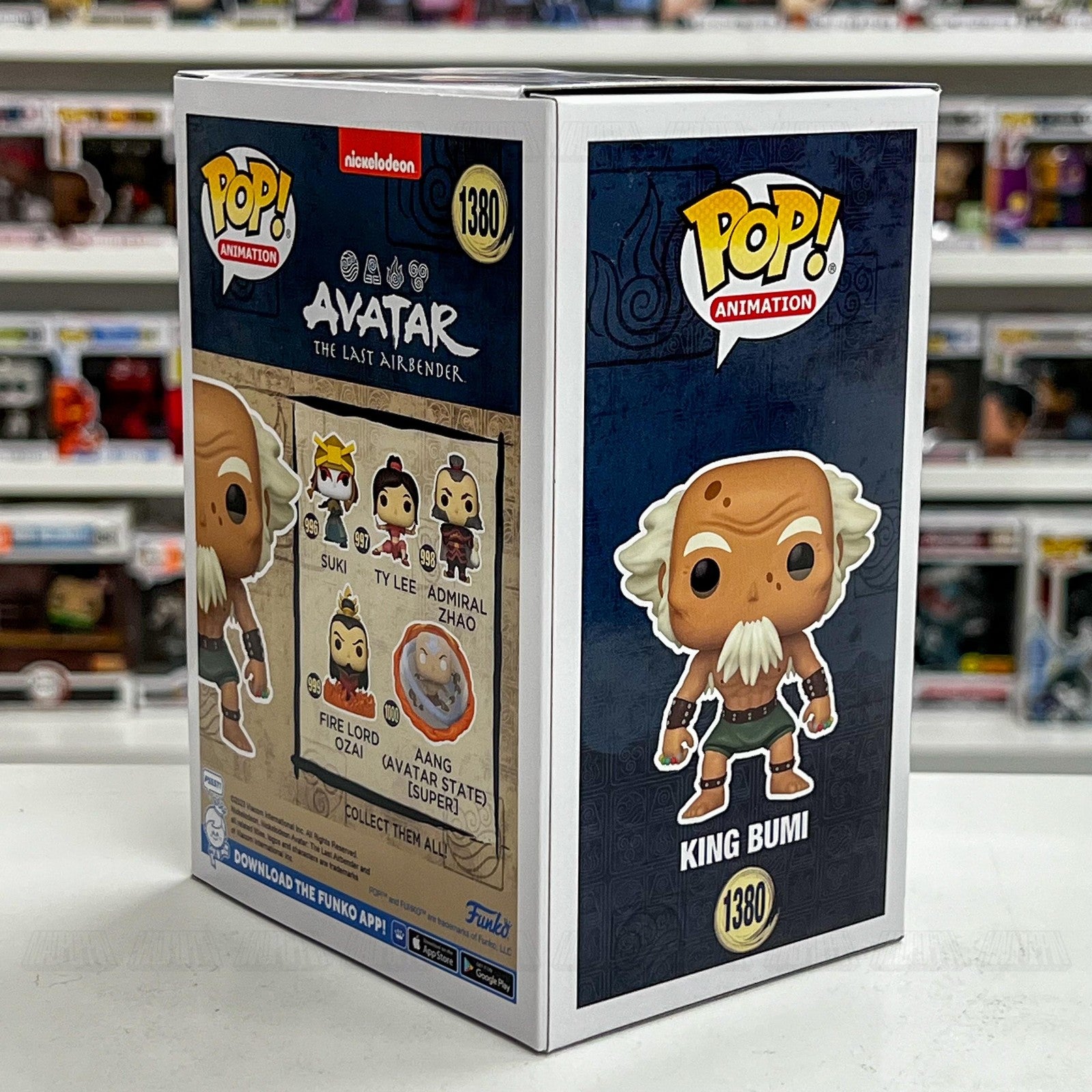 Funko Pop Avatar The Last Airbender King Bumi #1380 EE Exclusive Vinyl Figure