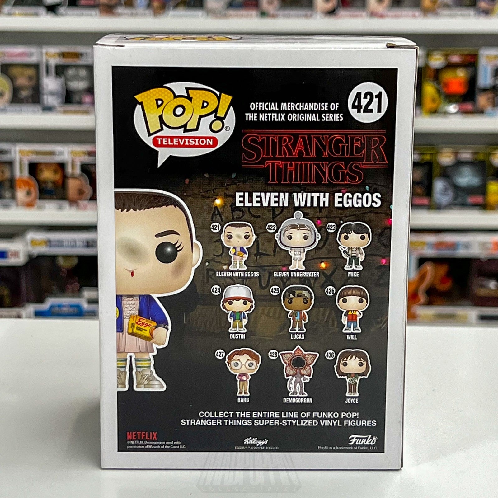 Funko Pop Television Stranger Things Eleven w/Eggos 421 Netflix Toy Vinyl Figure3