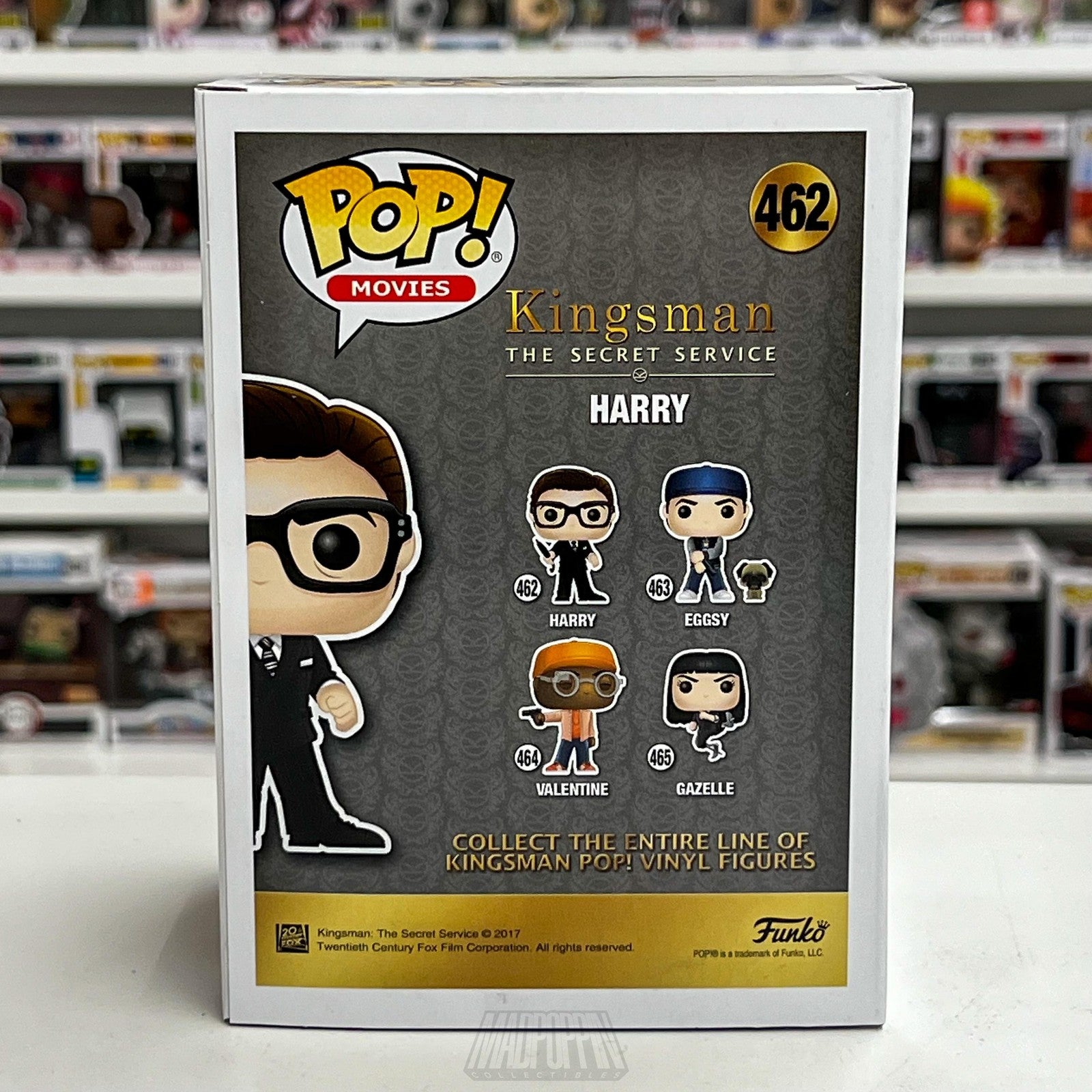 Funko Pop Kingsman The Secret Service Harry 462 Vinyl Figure NIB Collectible