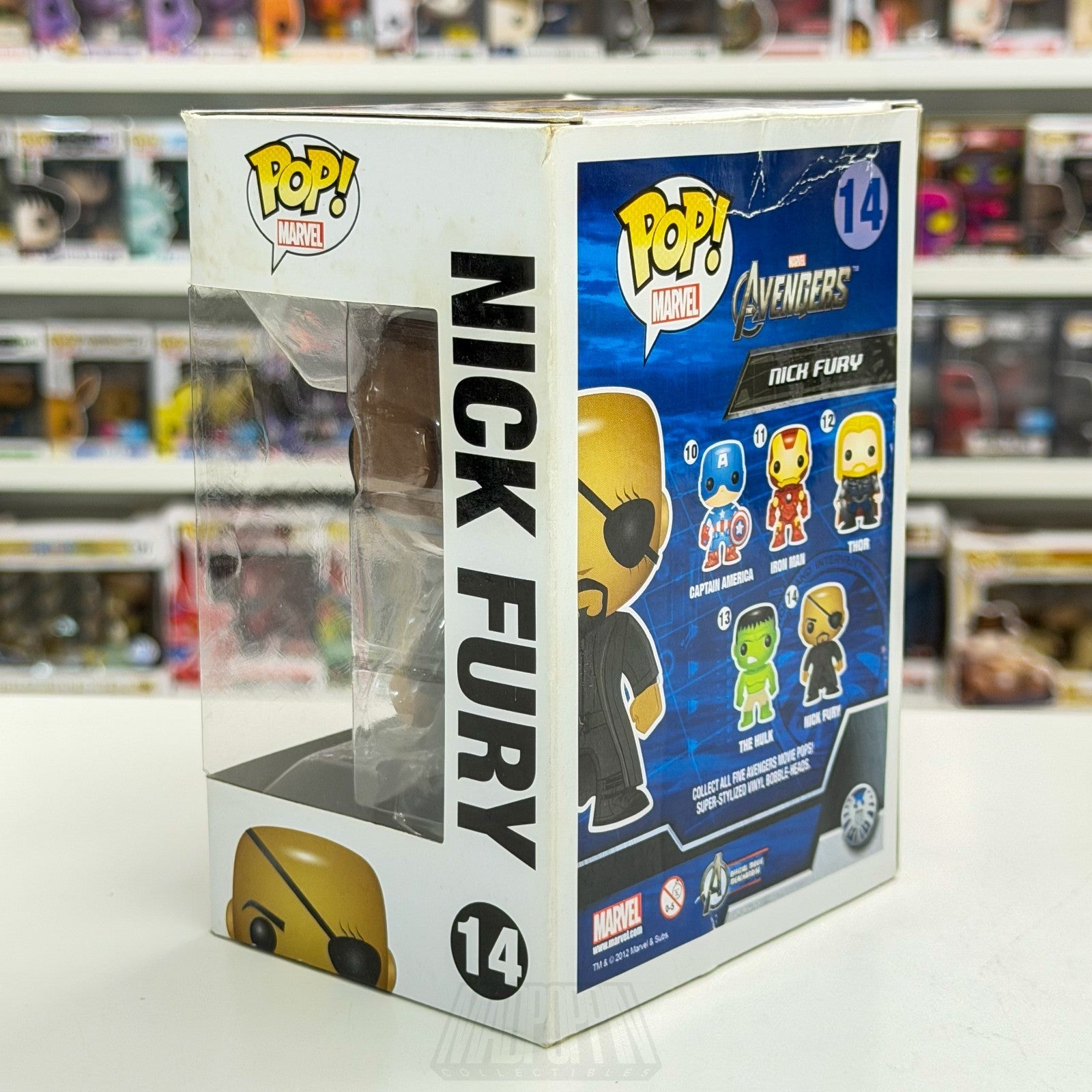 Funko Pop Marvel Avengers Nick Fury 2012 Vaulted 14 SHIELD Agent Vinyl Figure2