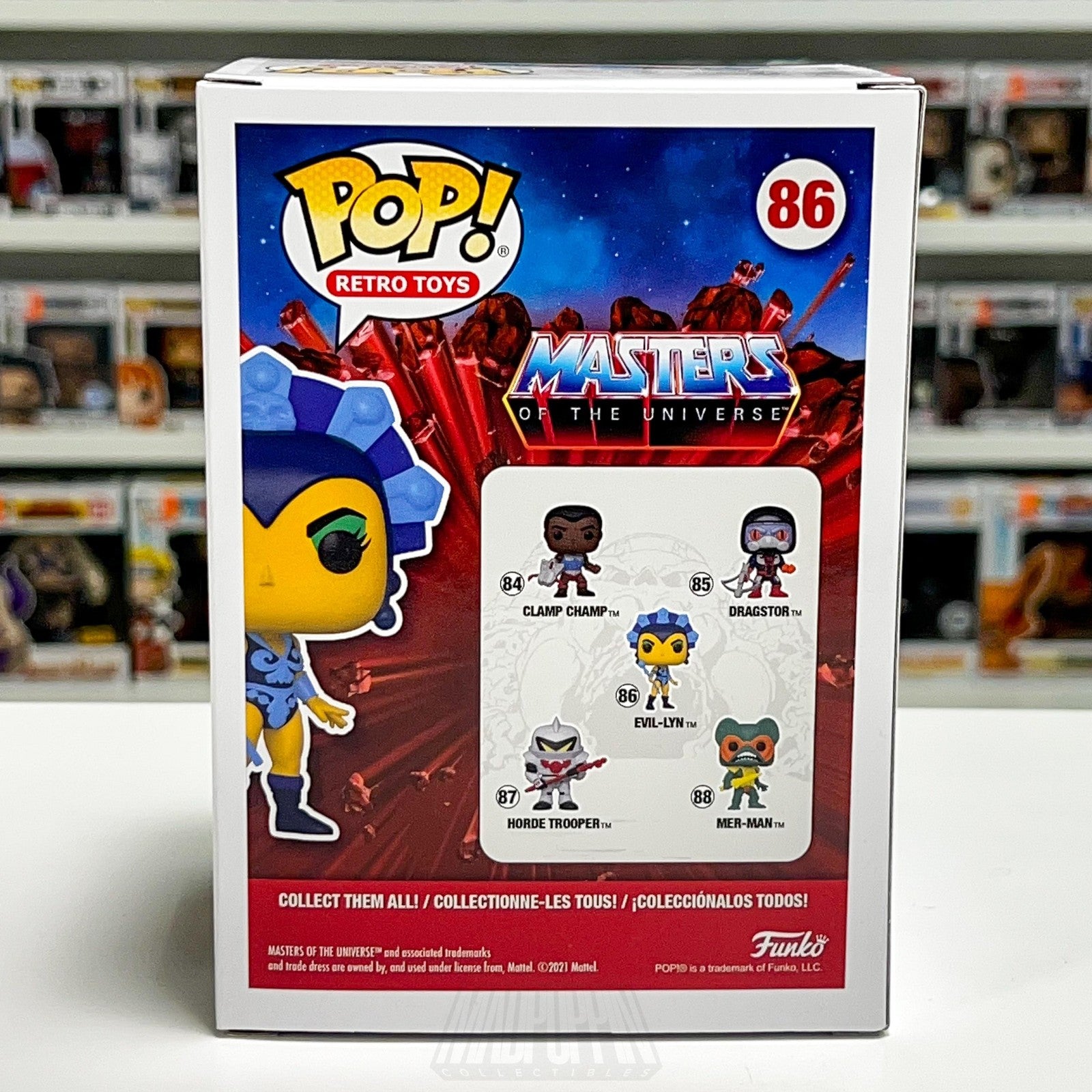 Funko Pop Retro Toys Masters of the Universe MOTU Evil-Lyn #86 Vinyl Figure NIB