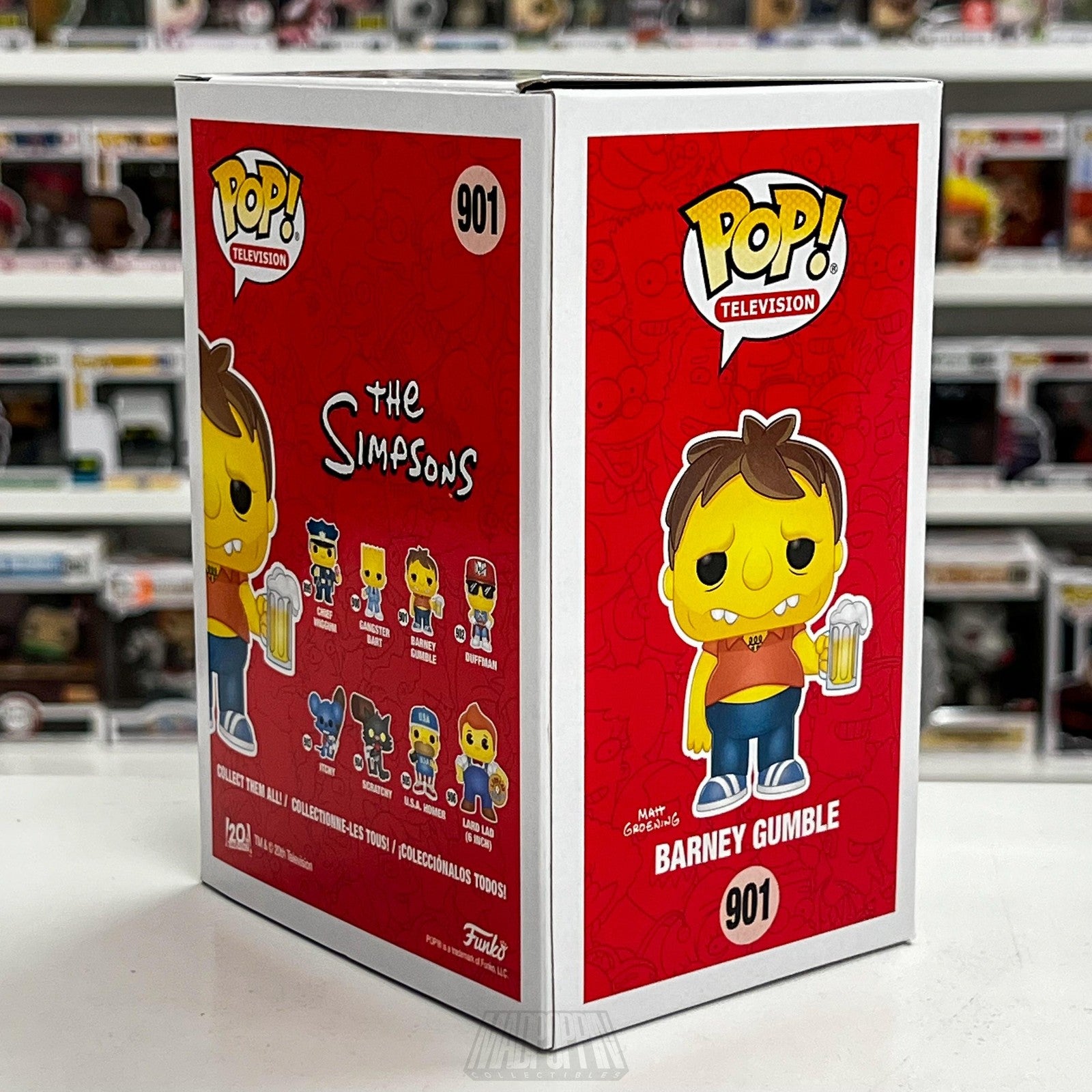 Funko Pop TV The Simpsons Barney Gumble #901 Vinyl Figure New IN BOX Collectible