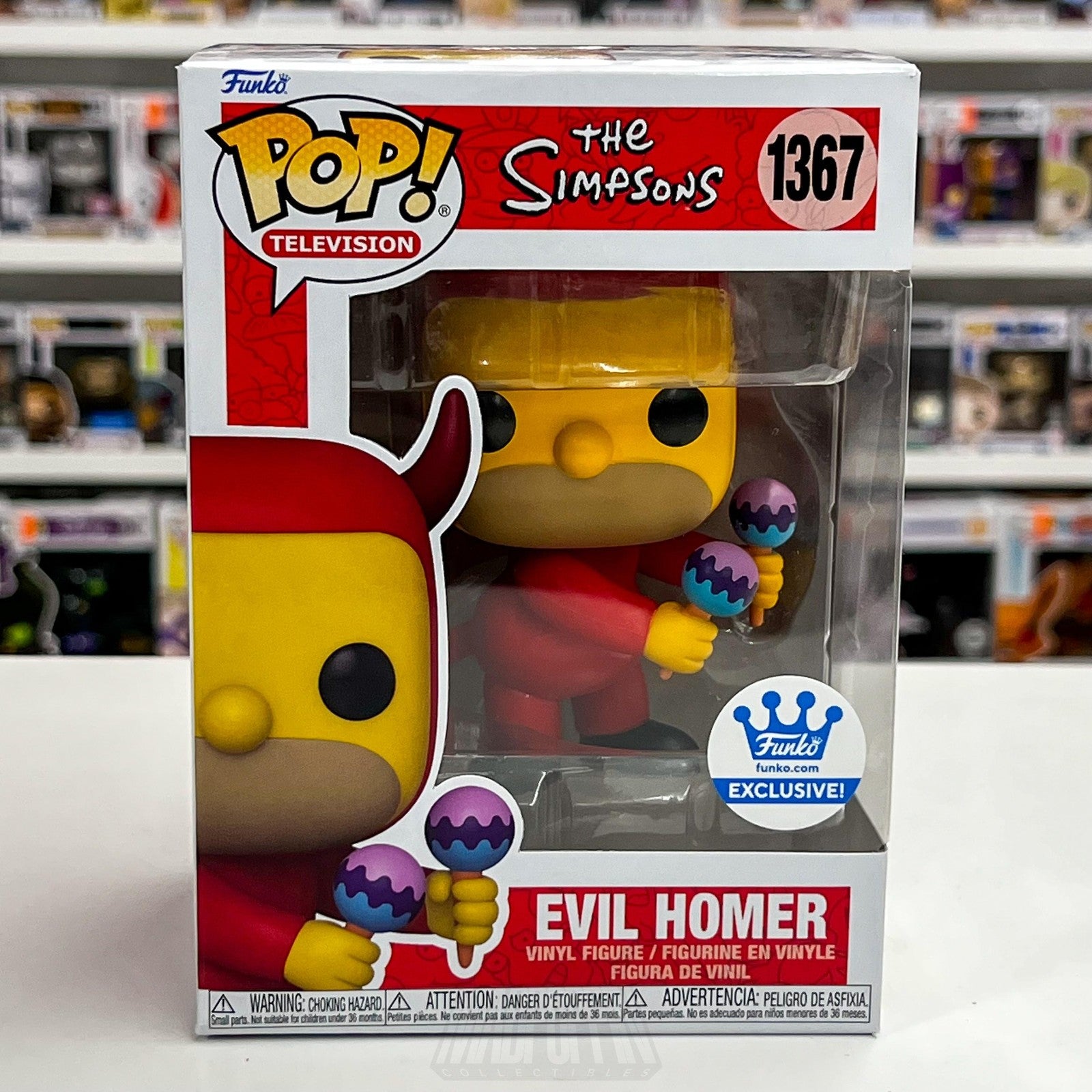 Funko Pop Television The Simpsons Evil Homer 1367 Vinyl Figure Funko Exclusive0