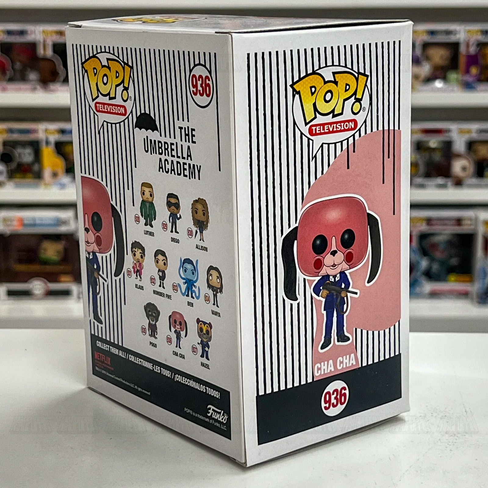 Funko Pop Television Umbrella Academy Cha Cha #936 Vinyl Figure Netflix New