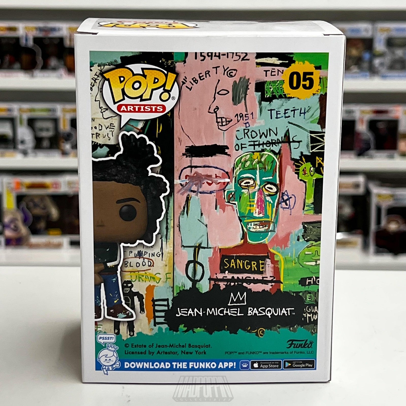 Funko Pop Jean-Michel Basquiat 05 Artist Series Vinyl Figure Art Collectible New