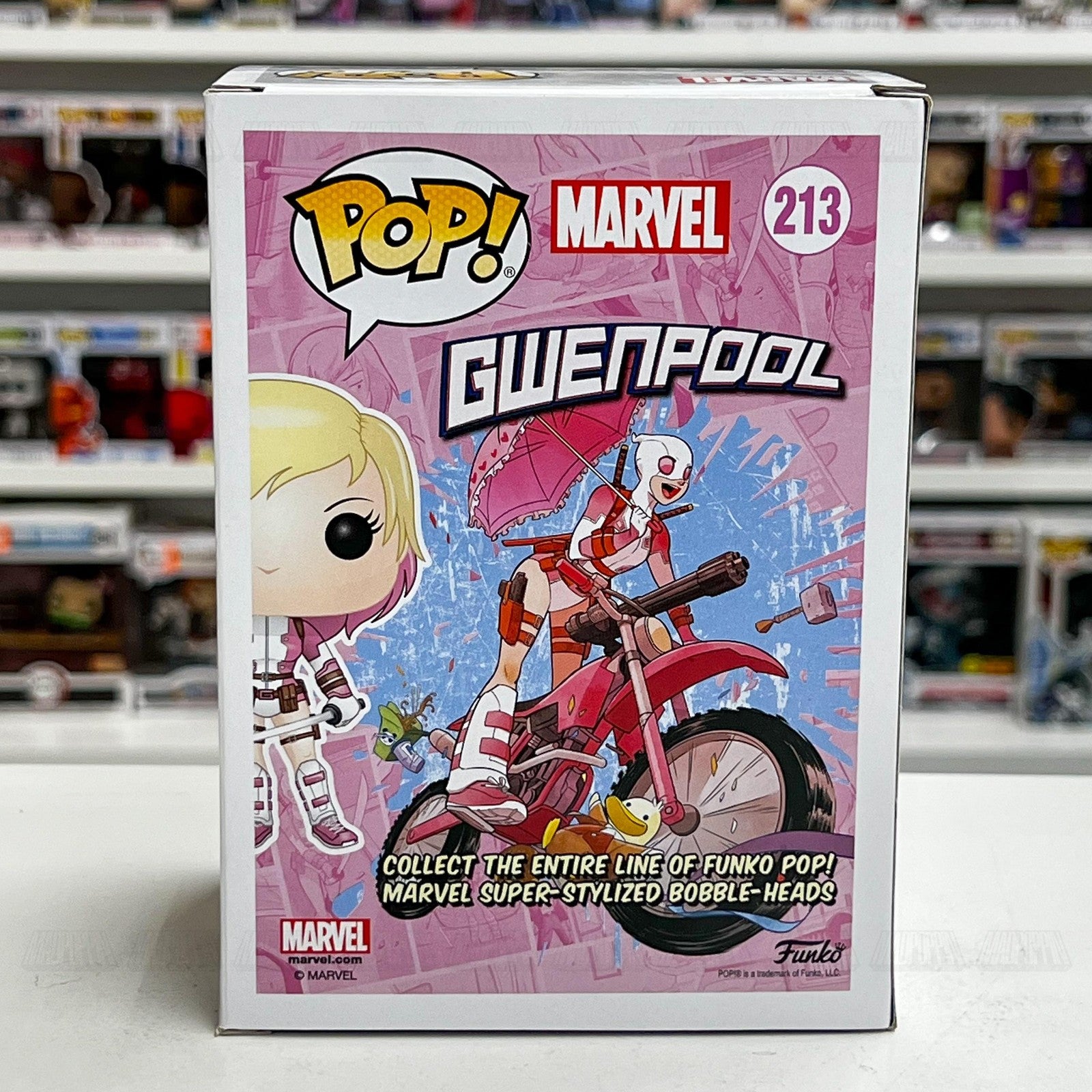 Funko Pop Marvel Unmasked Gwenpool 213 Walgreens Exclusive Vinyl Bobblehead