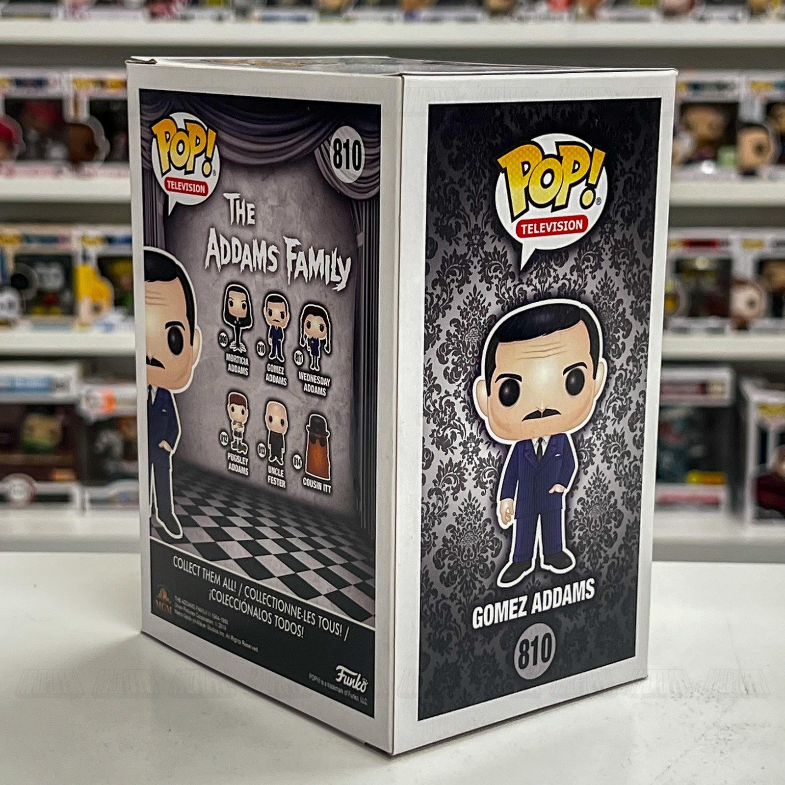 Funko Pop Television Gomez Addams Family Vinyl Figure 810 TV Collectible New
