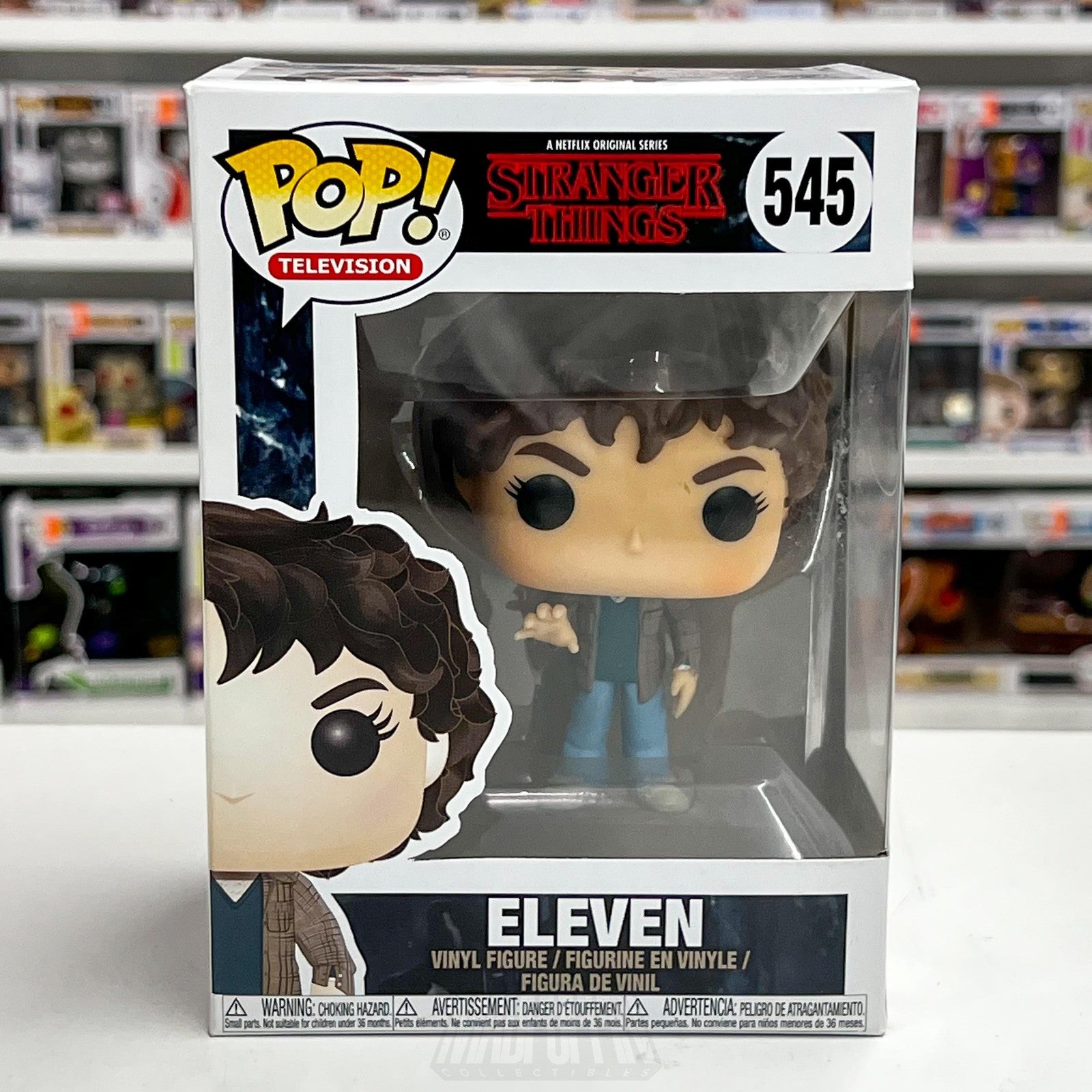 Funko Pop Television Stranger Things Eleven 545 Vinyl Figure TV Horror Sci-Fi TV0