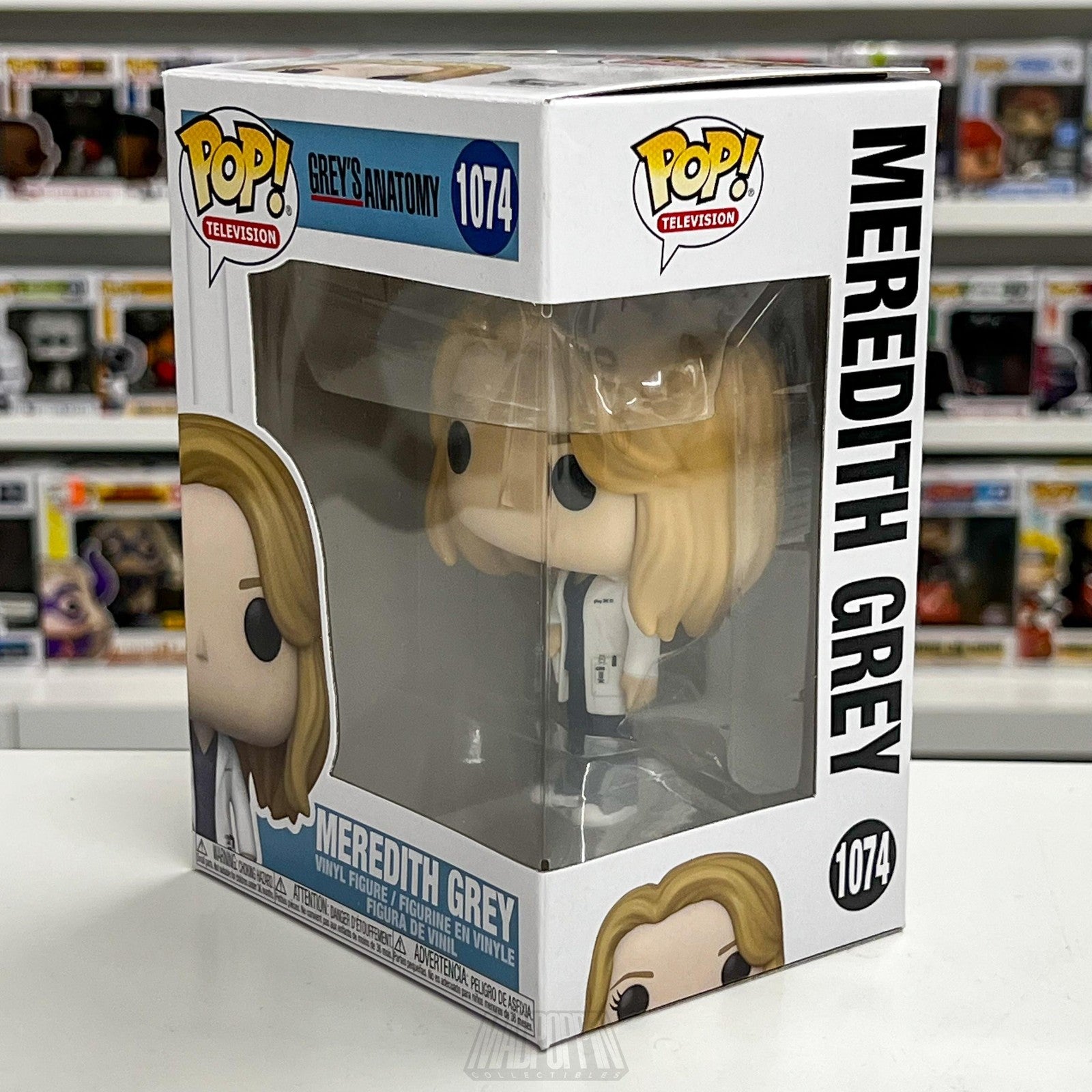 Funko Pop Television Grey's Anatomy Meredith Grey #1074 Vinyl Figure New In Box