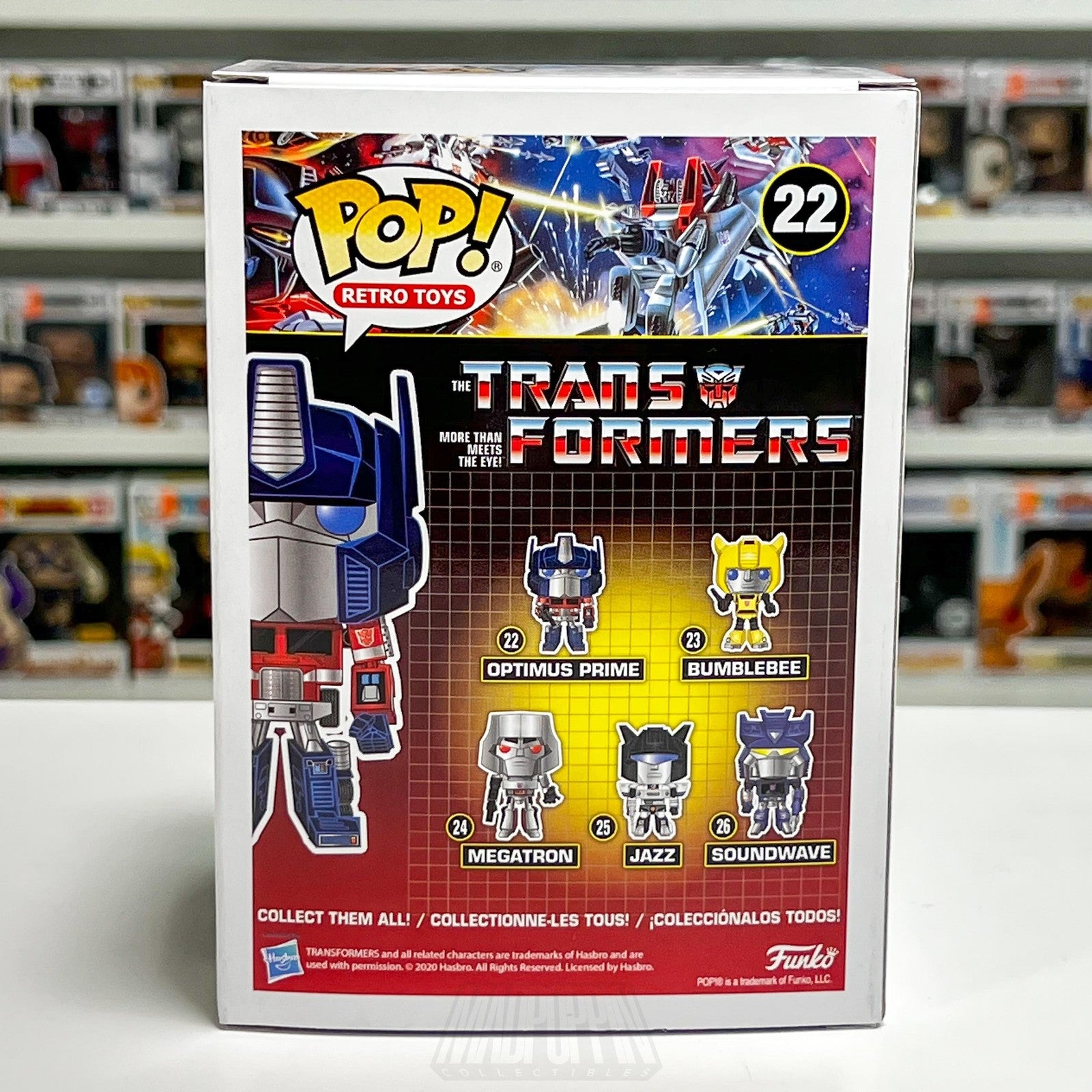 Funko Pop Retro Toys Transformers Optimus Prime #22 Vinyl Figure Vaulted Autobot