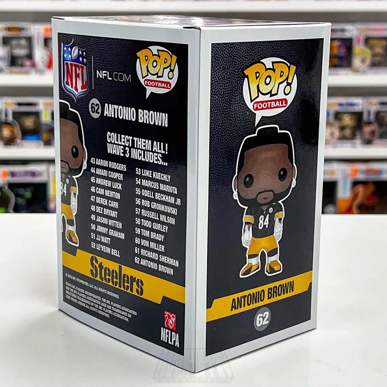 Funko Pop! Football Antonio Brown 62 Pittsburgh Steelers NFL Vinyl Figure 20164
