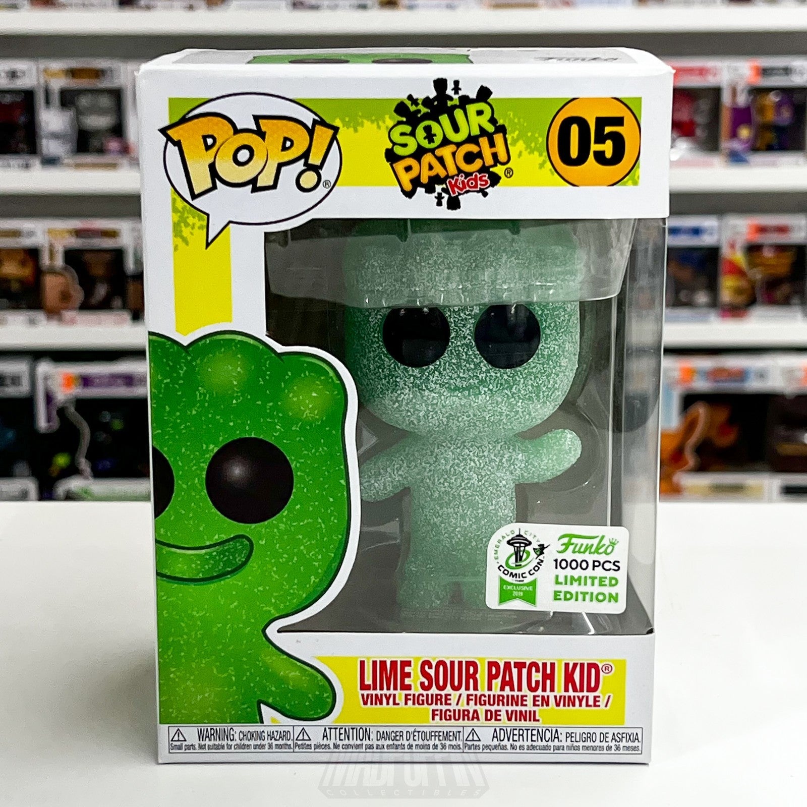 Funko Pop Lime Sour Patch Kid 05 ECCC 2024 Emerald City Comic Con 1000 PCS Candy0
