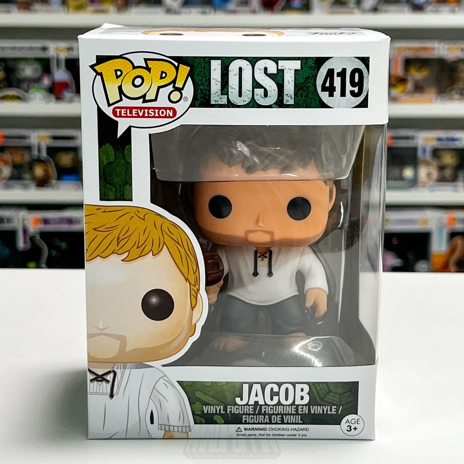 Funko Pop Television Lost Jacob 419 Vinyl Figure Science Fiction Adventure Drama0